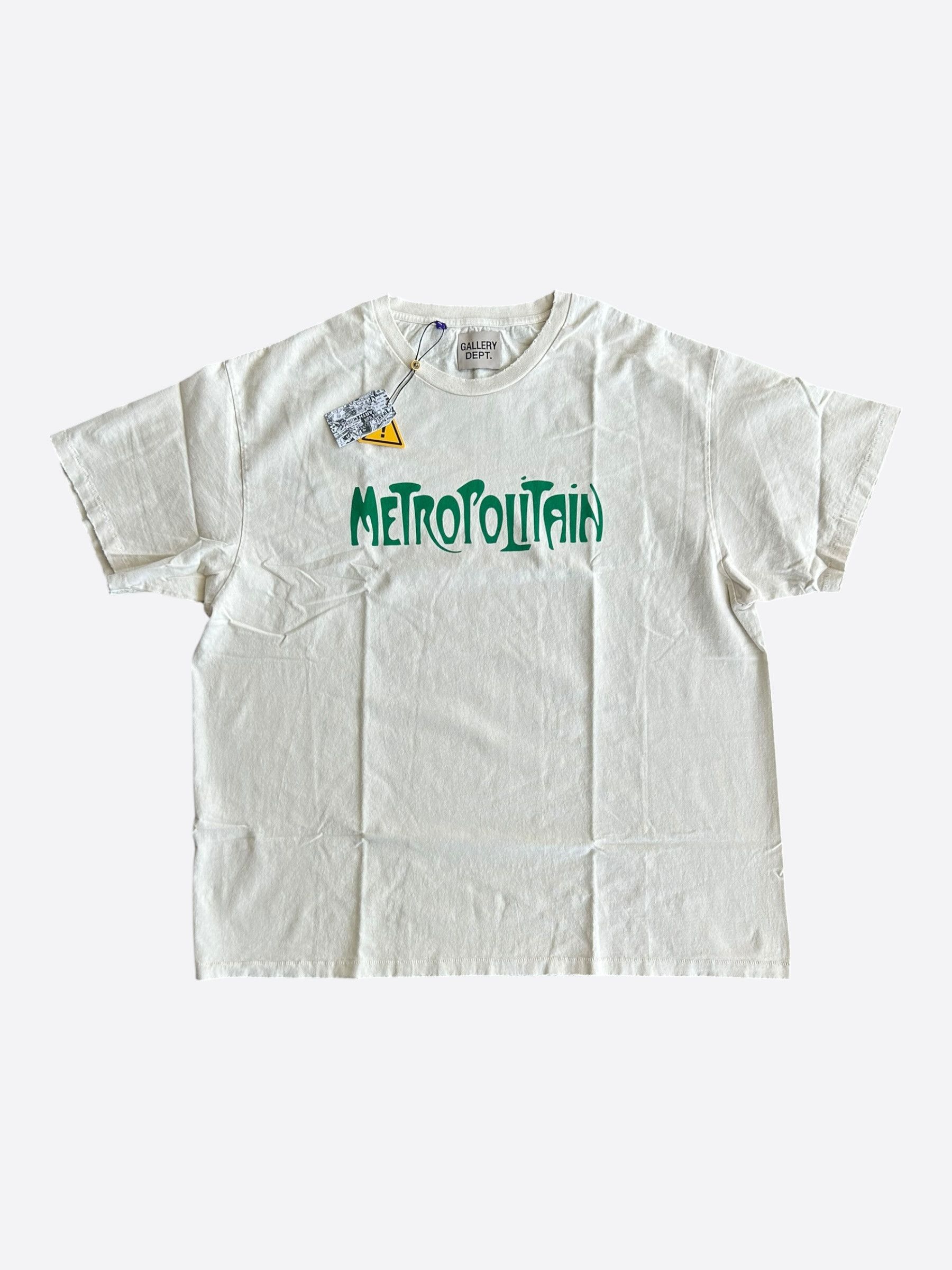 Gallery Dept. Gallery Dept White & Green Metropolitain Logo T-Shirt Size US M / EU 48-50 / 2 - 1 Thumbnail