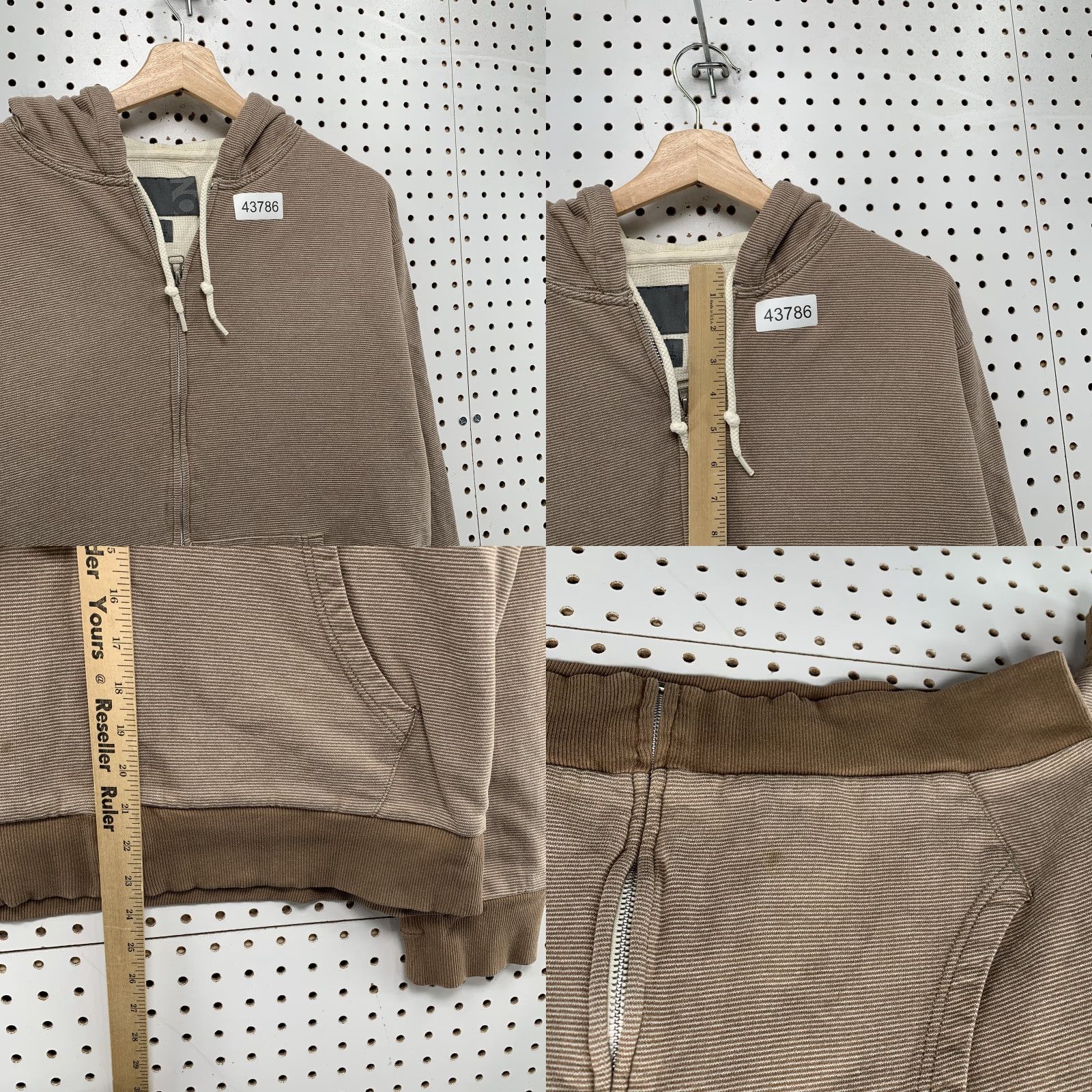 Old Navy Old Navy Hoodie Sweatshirt Mens Large Brown Thermal Lined Hooded Heavyweight Size US L / EU 52-54 / 3 - 8 Thumbnail