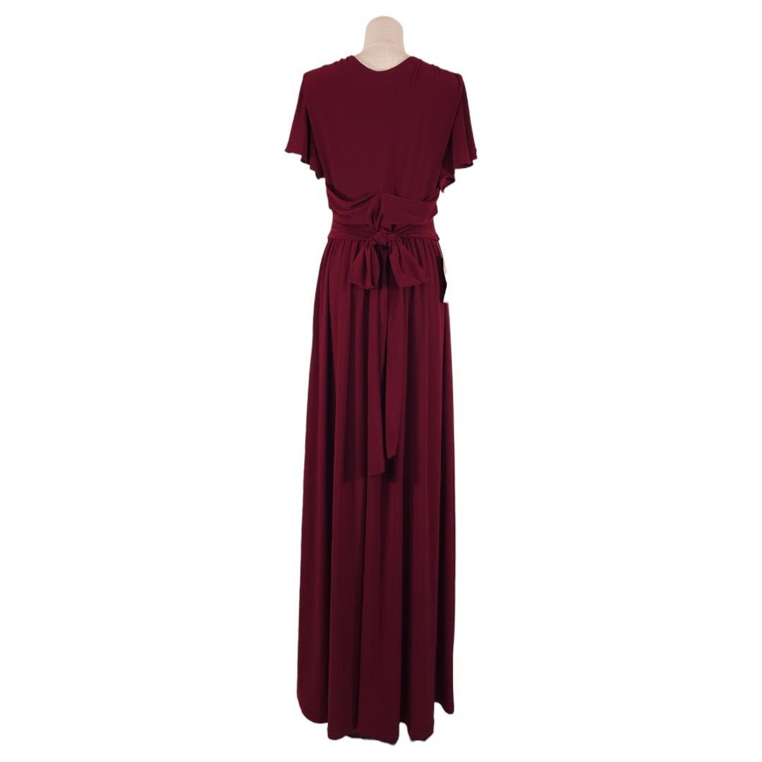 Anthropologie NWT Anthropologie BHLDN Mendoza Dress Burgundy Red Sz 8 Size M / US 6-8 / IT 42-44 - 4 Thumbnail