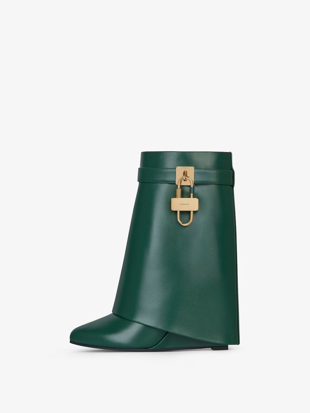 Givenchy o1w1db10525 Shark Lock Ankle Boots in Green Size US 7 / IT 37 - 3 Thumbnail