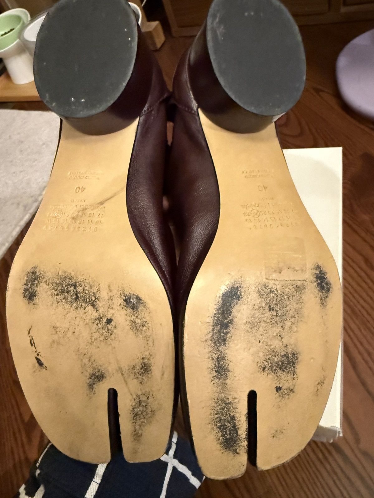 Maison Margiela Masion margiela dark purple tabi boot EU40 Size US 9 / IT 39 - 10 Thumbnail