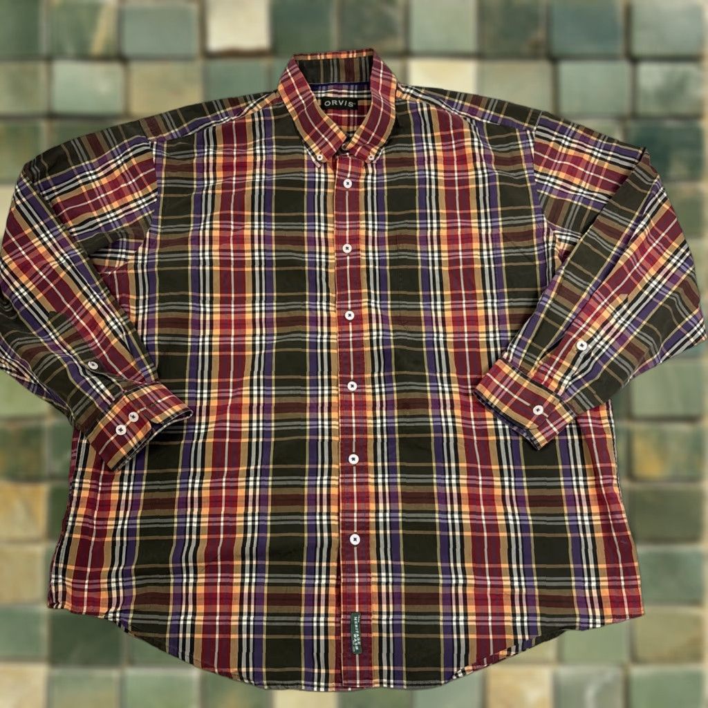 Orvis Orvis Button-Up Long Sleeve Shirt Men’s 2XL Plaid Multicolor Mens XXL Regular Size Multicolor Plaid Shirt Size US XXL / EU 58 / 5 - 1 Thumbnail