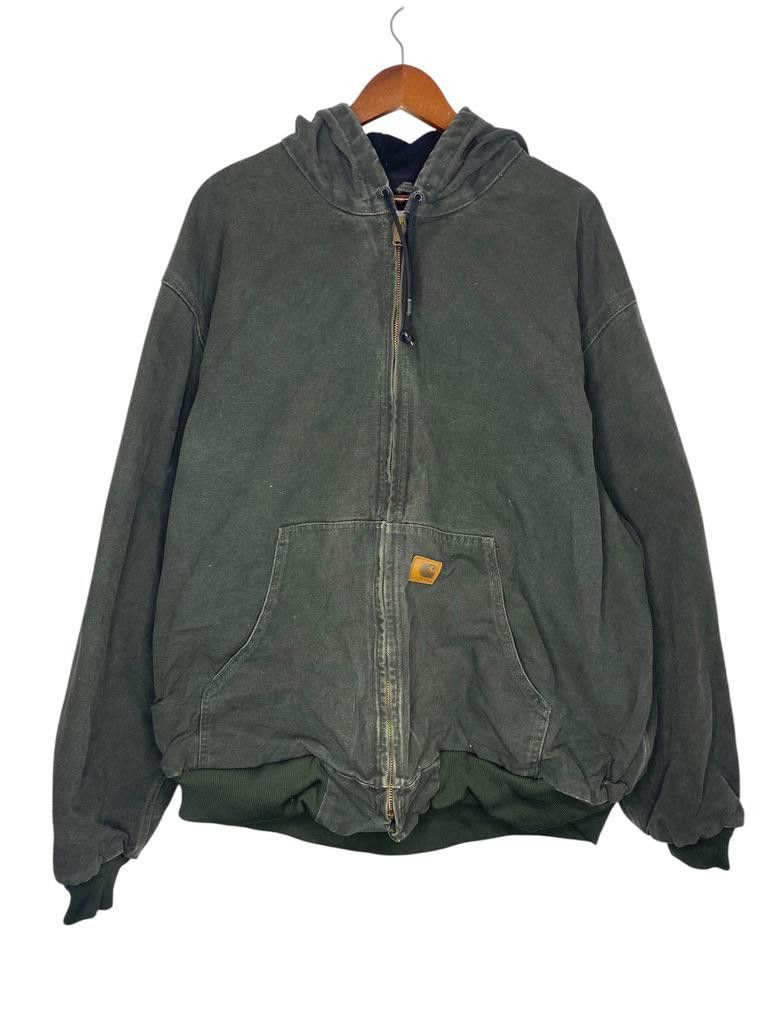 Vintage 90s J25 MOS Carhartt Active Hooded Jacket Size XXXL