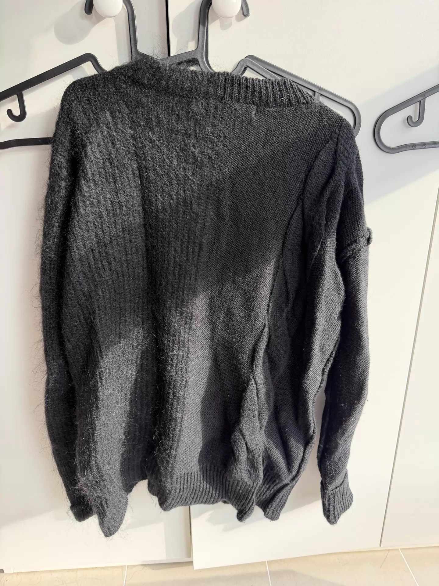 Junya Watanabe Junya Watanabe CDG Two Fabric Paneled Wool Sweater Size US S / EU 44-46 / 1 - 5 Thumbnail