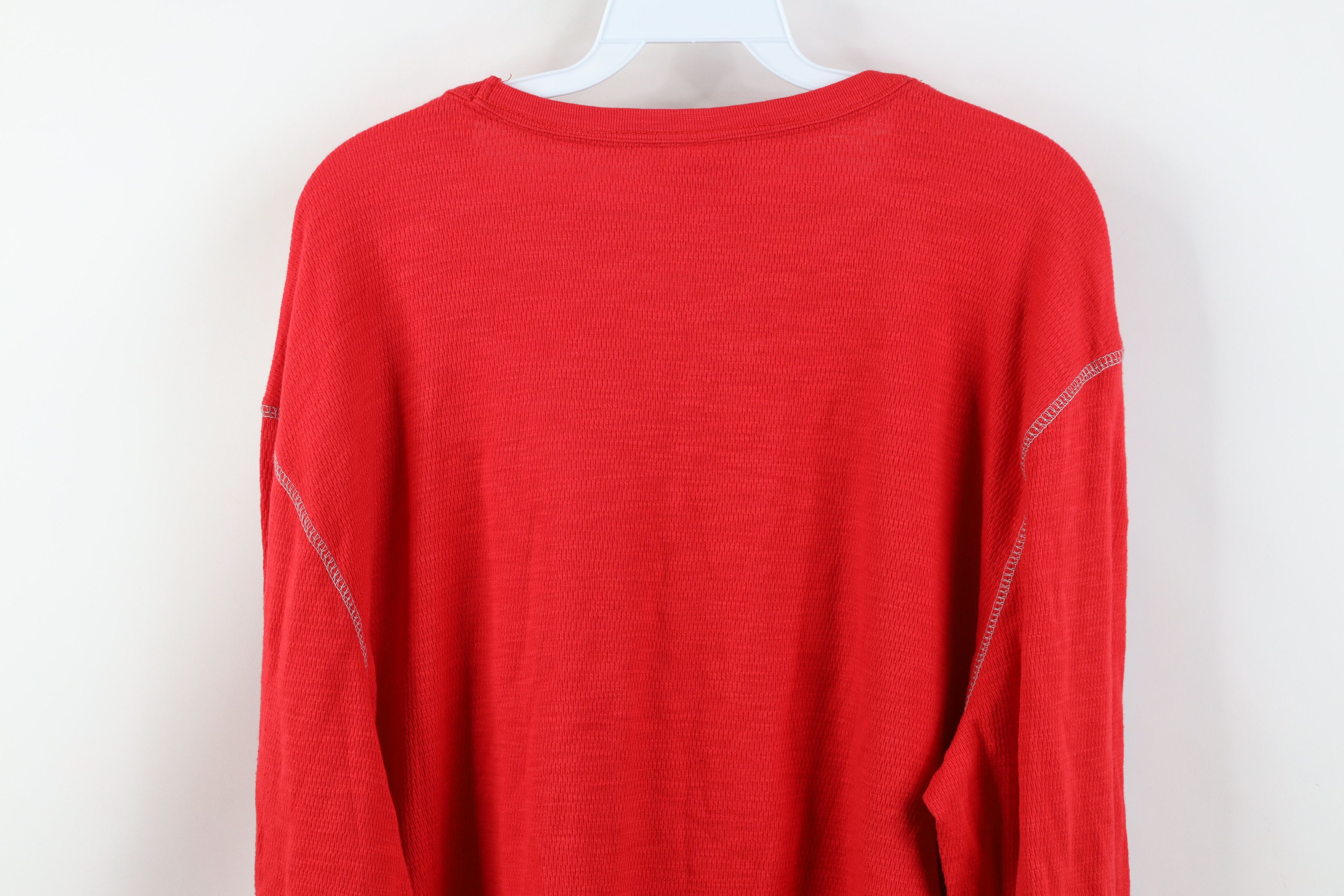 Vintage Deadstock Vintage Y2K Hockey Thermal Waffle Knit T-Shirt Size US XL / EU 56 / 4 - 14 Thumbnail