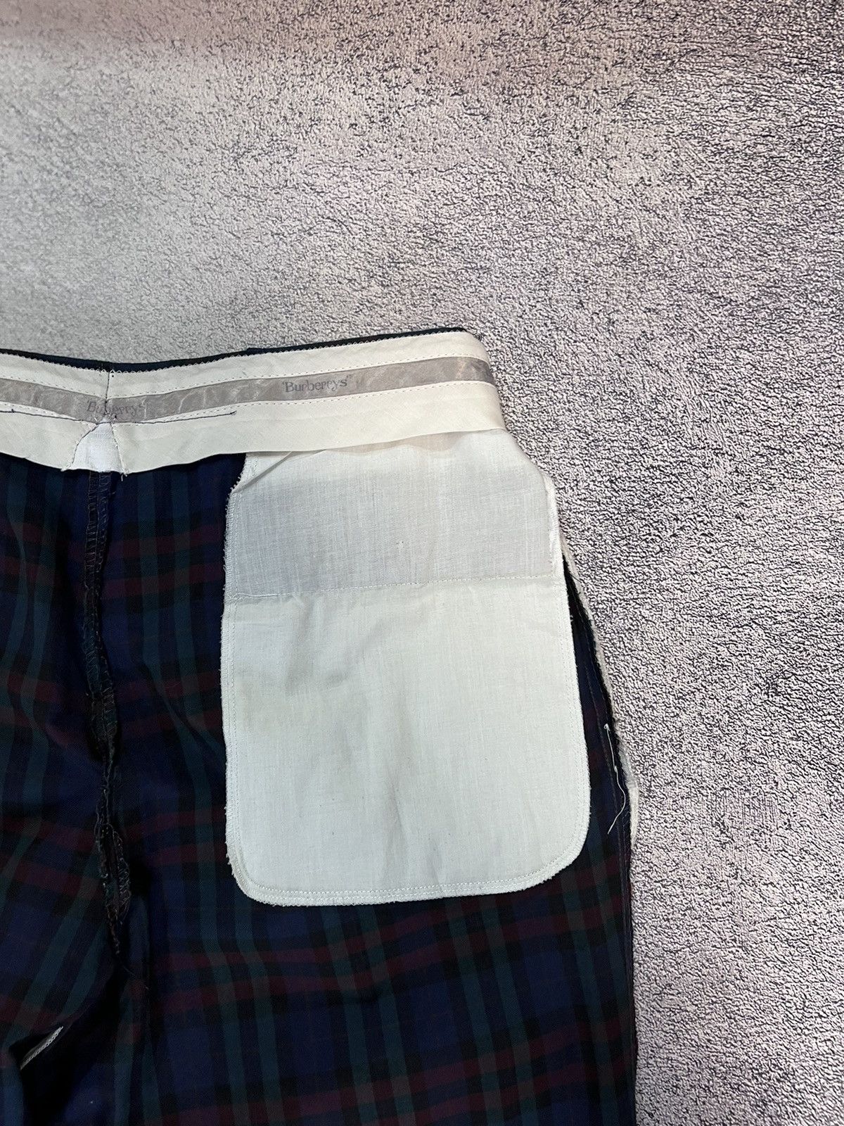Burberry Burberrys Men’s Pants Trousers Striped Vintage 100% Wool Size US 33 - 14 Thumbnail