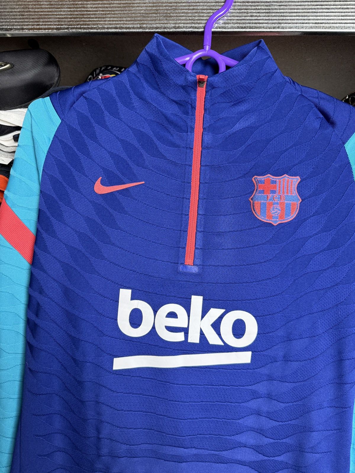 Nike Nike BEKO FC Barcelona Away Jersey Longsleeve Shirt Barca Size S / US 4 / IT 40 - 2 Thumbnail