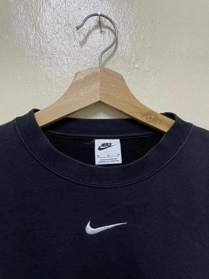 Nike × Vintage Nike Center Sweatshirt Cropped Top Size M / US 6-8 / IT 42-44 - 2 Thumbnail