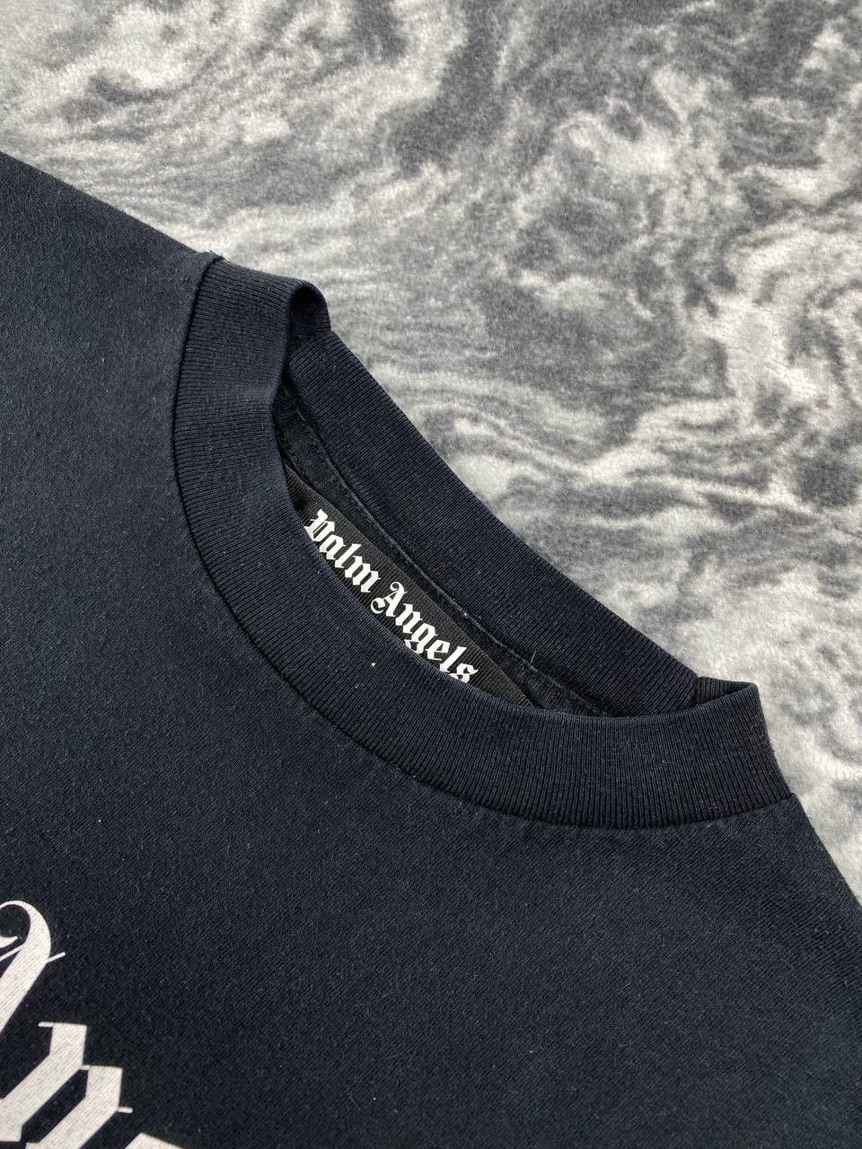 Palm Angels Palm Angels London Sprayed Logo T-shirt Men Size M Black Size US M / EU 48-50 / 2 - 7 Thumbnail