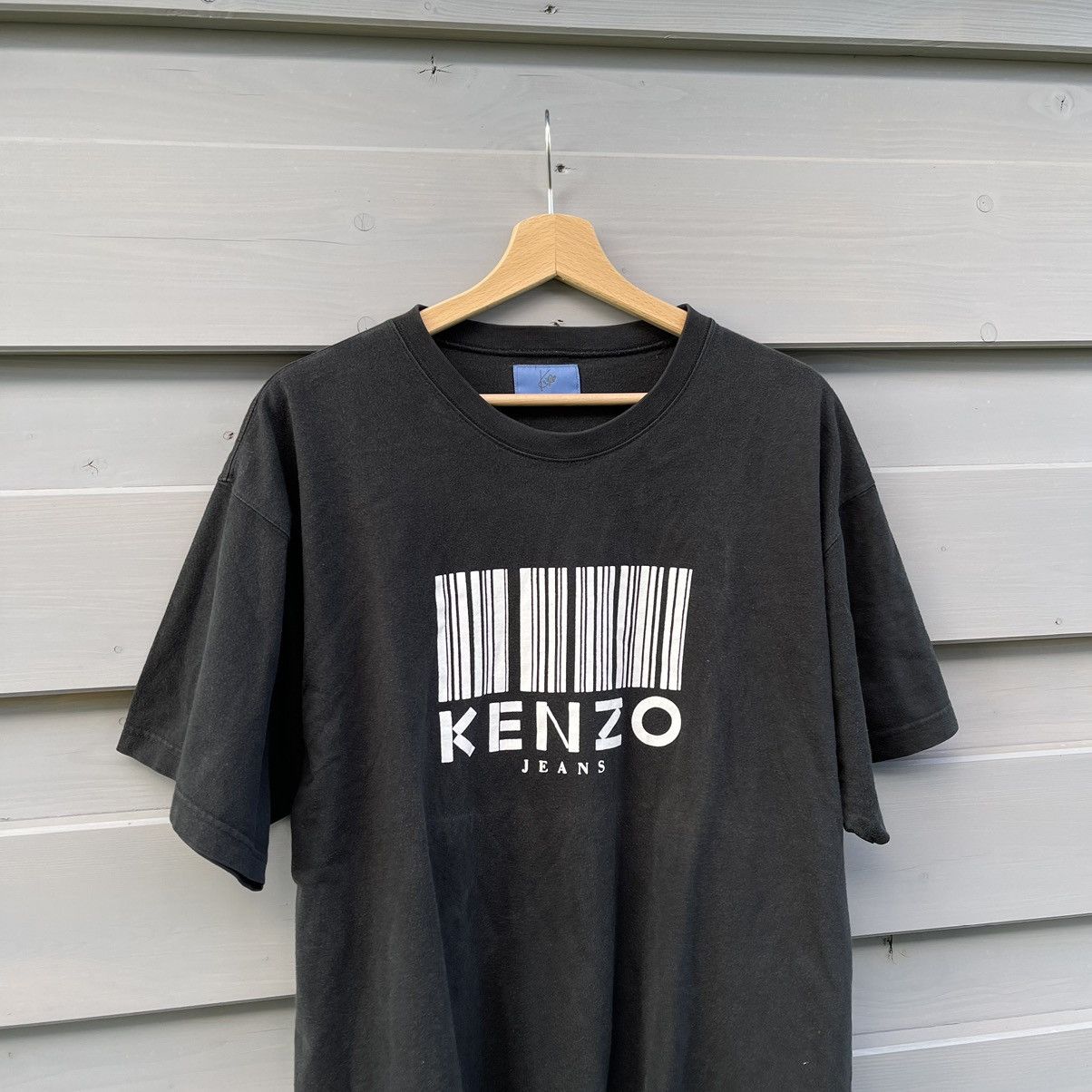Kenzo × Vintage Vintage Kenzo Jeans Tee t-shirt barcode Size US XL / EU 56 / 4 - 1 Thumbnail