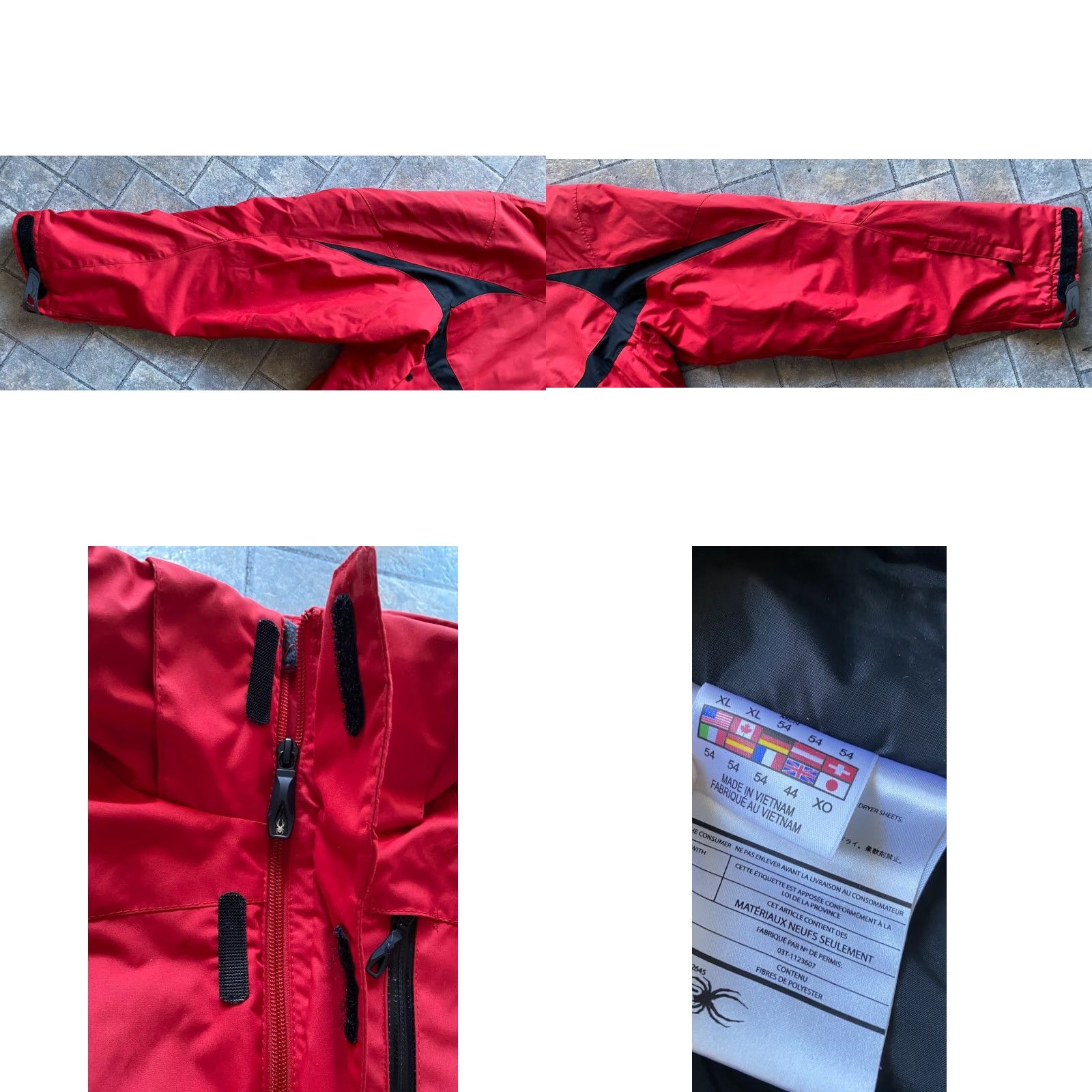 Spyder Spyder Jacket Coat Men XL Red Polyester Thinsulate Jacket Coat for Men Size US XL / EU 56 / 4 - 8 Thumbnail