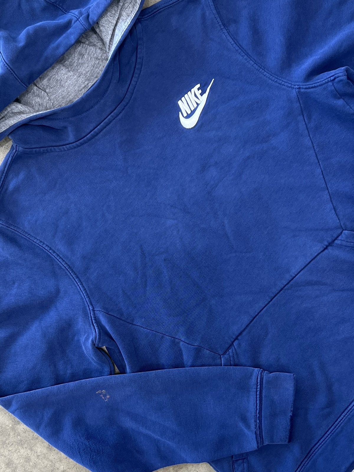 Nike Vintage 90s Nike Blue Faux Embroidered Swoosh XL Size US XL / EU 56 / 4 - 1 Thumbnail
