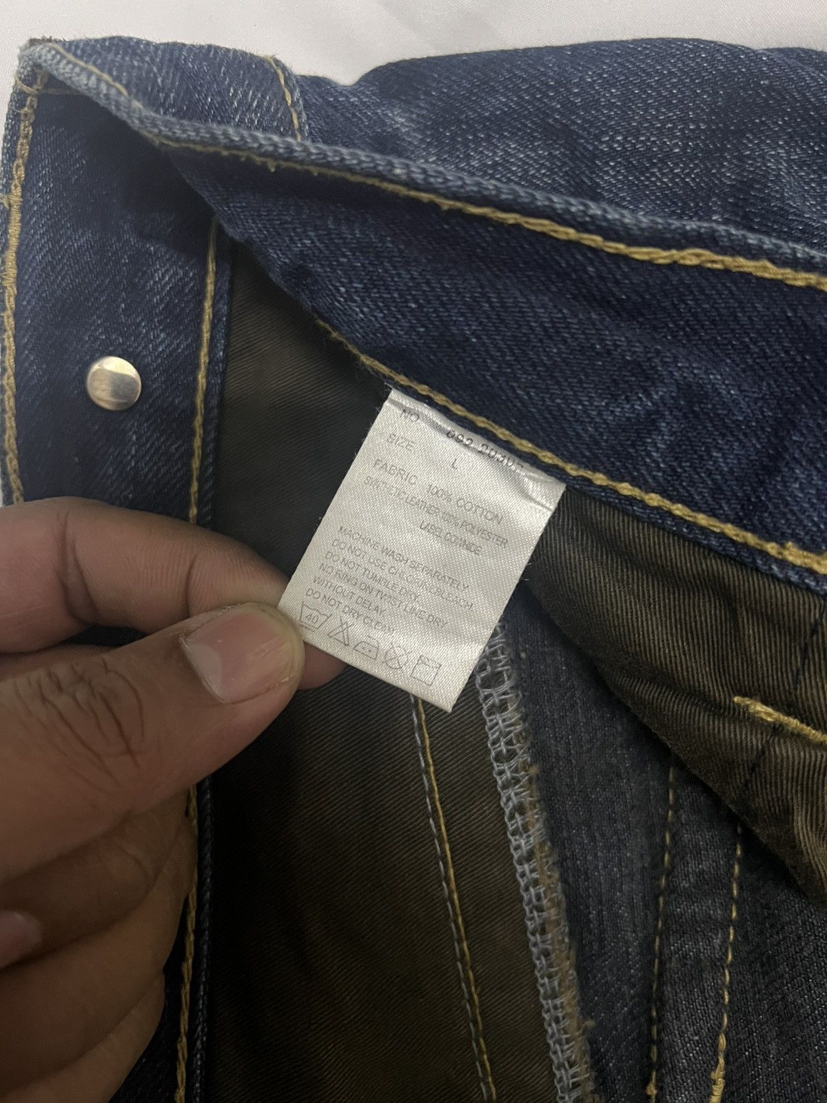 14th Addiction × Japanese Brand × semanticdesign SEMANTIC DESIGN DENIM FLARE JEANS LEATHER TRIMMED Size US 33 - 11 Thumbnail