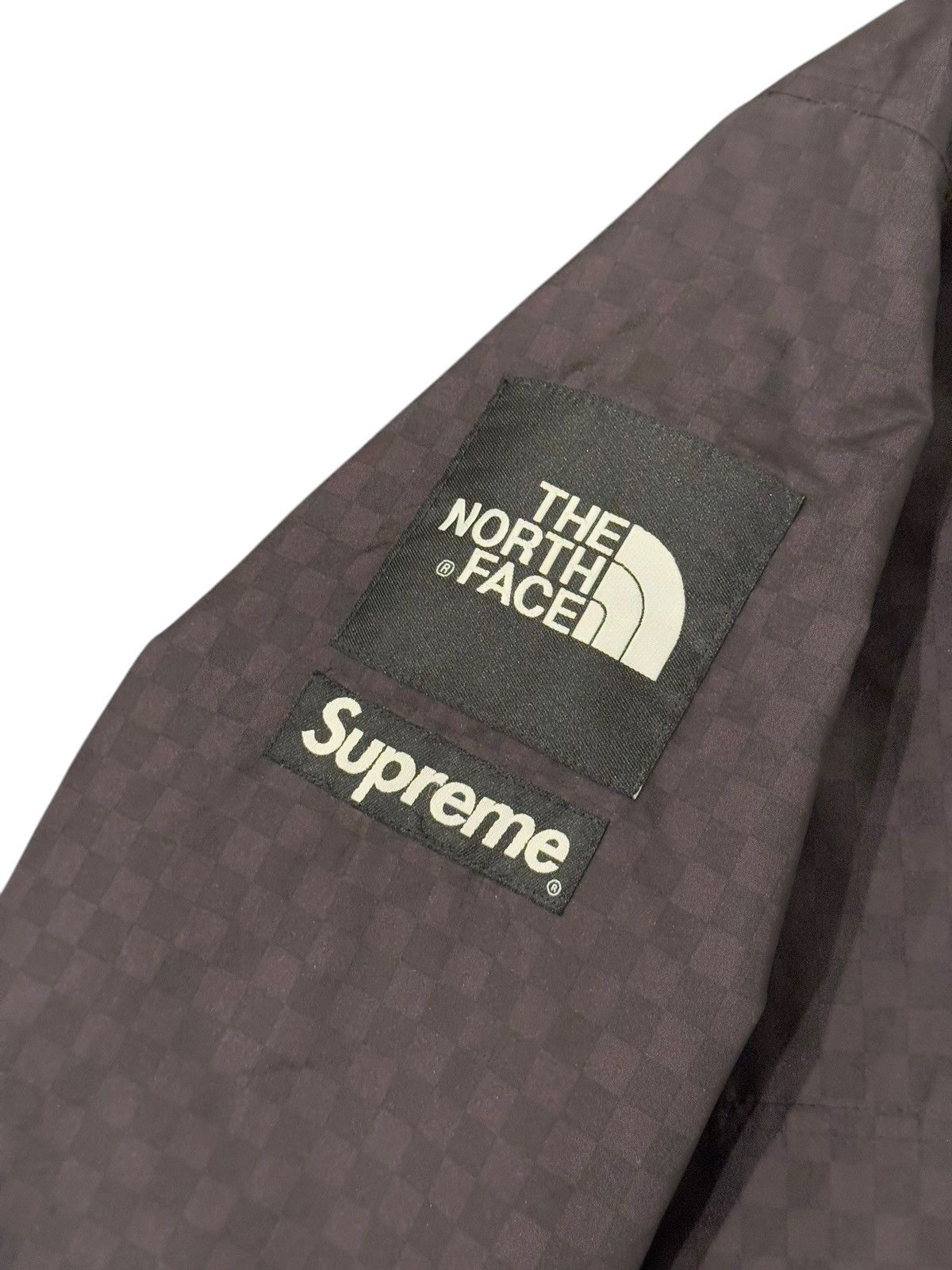 Supreme × The North Face Black Checkered Hooded TNF Pullover Jacket Windbreaker Size US XL / EU 56 / 4 - 5 Thumbnail