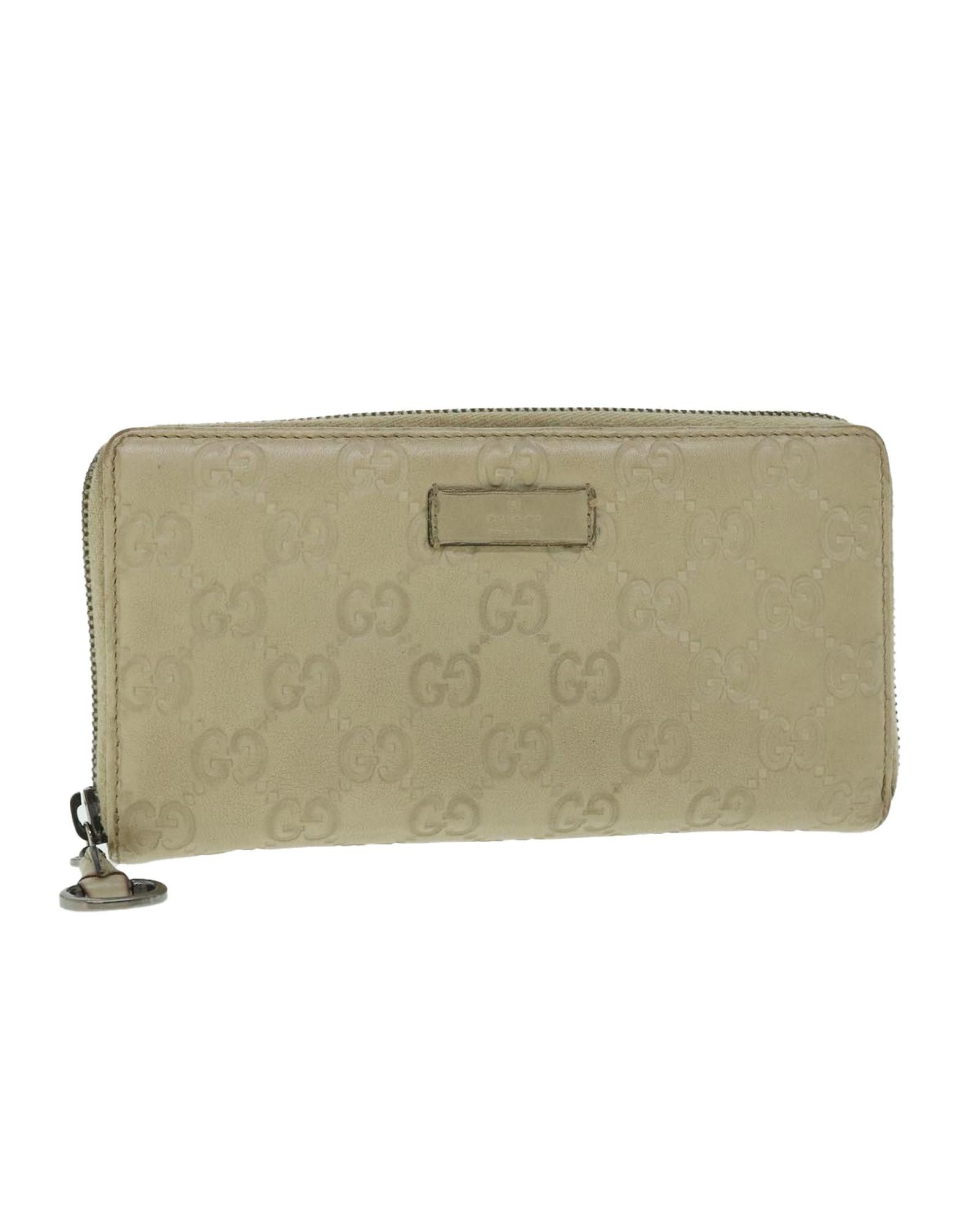 image of Gg Canvas Guccissima Long Wallet - Beige, Women's