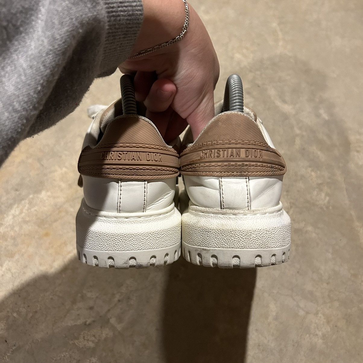 Christian Dior Monsieur × Designer × Dior Dior ID Calfskin Leather Platform Shoes White/Nude US 5.5 Size US 5.5 / EU 38 - 6 Thumbnail