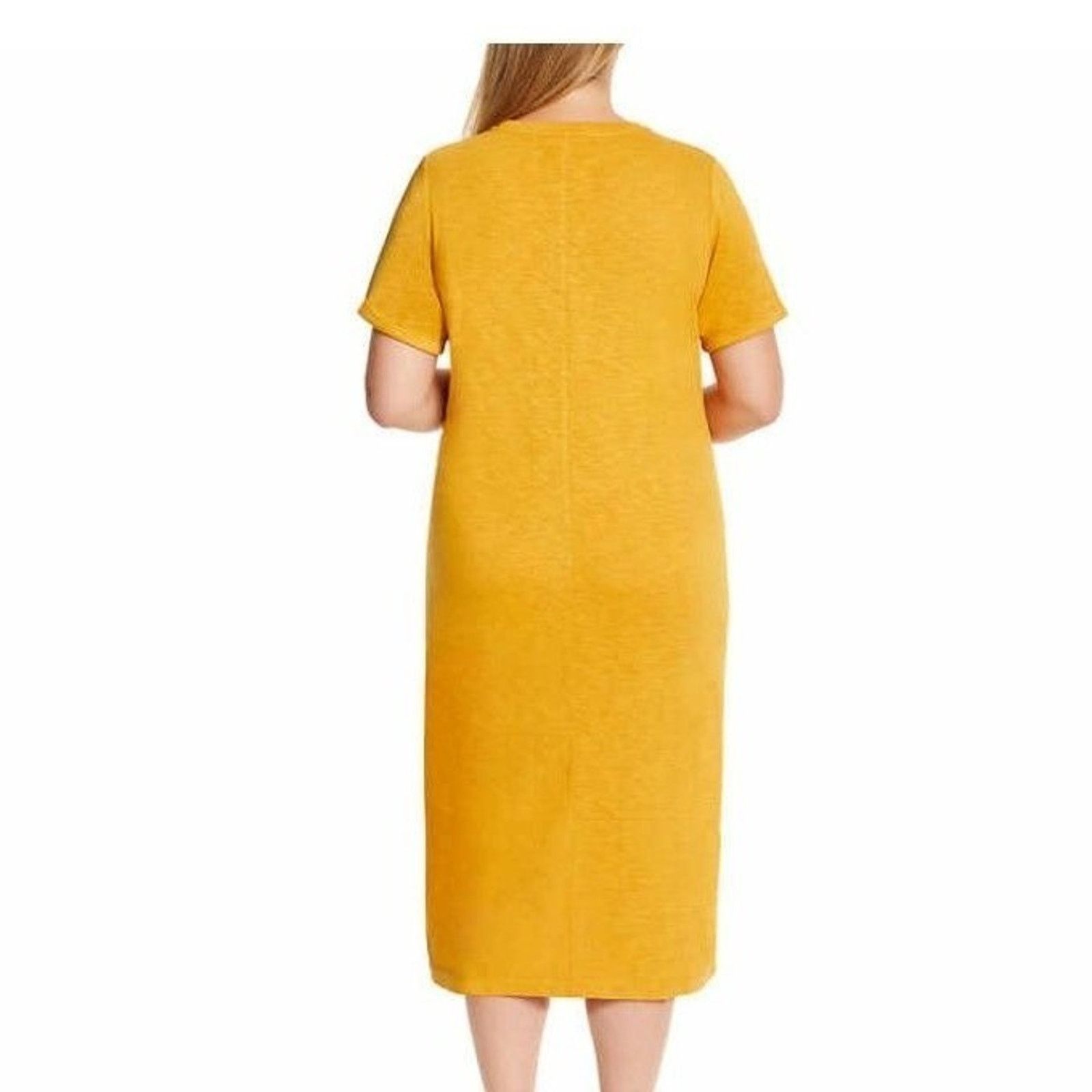 Jessica Simpson Jessica Simpson Yellow Dress Womens Midi Dress XXLarge Size XXL / US 16-18 / IT 52-54 - 5 Thumbnail
