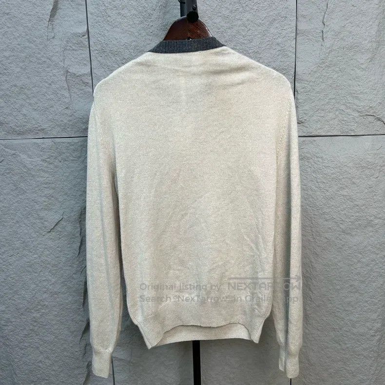 Hermes Hermes Cashmere Pullover Sweater, Size S, with Contrast Co Size S / US 4 / IT 40 - 2 Thumbnail