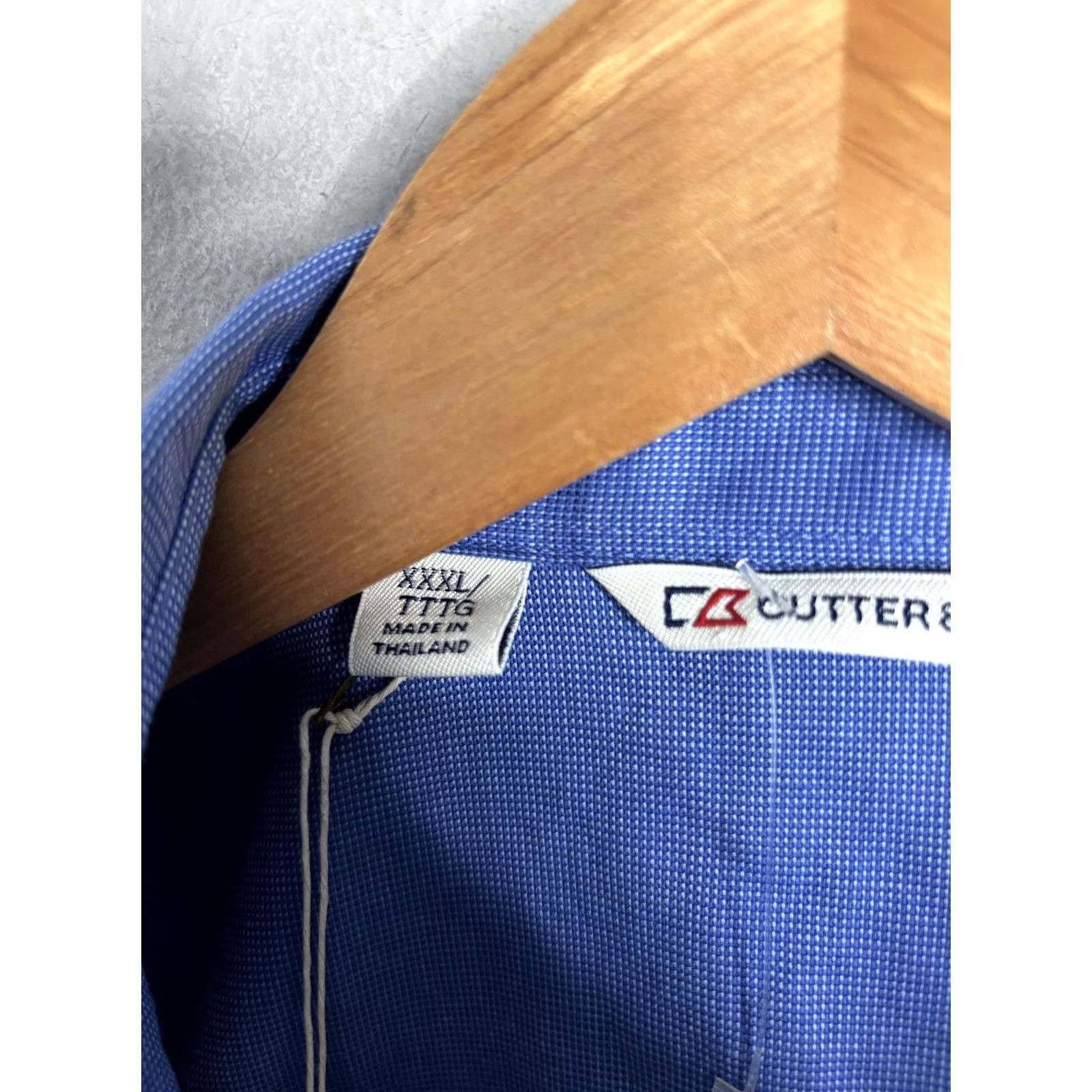 Cutter & Buck Cutter & Buck Shirt Mens 3XL Big & Tall Blue Button Front Long Sleeve Casual Shirt Size US XXL / EU 58 / 5 - 4 Thumbnail