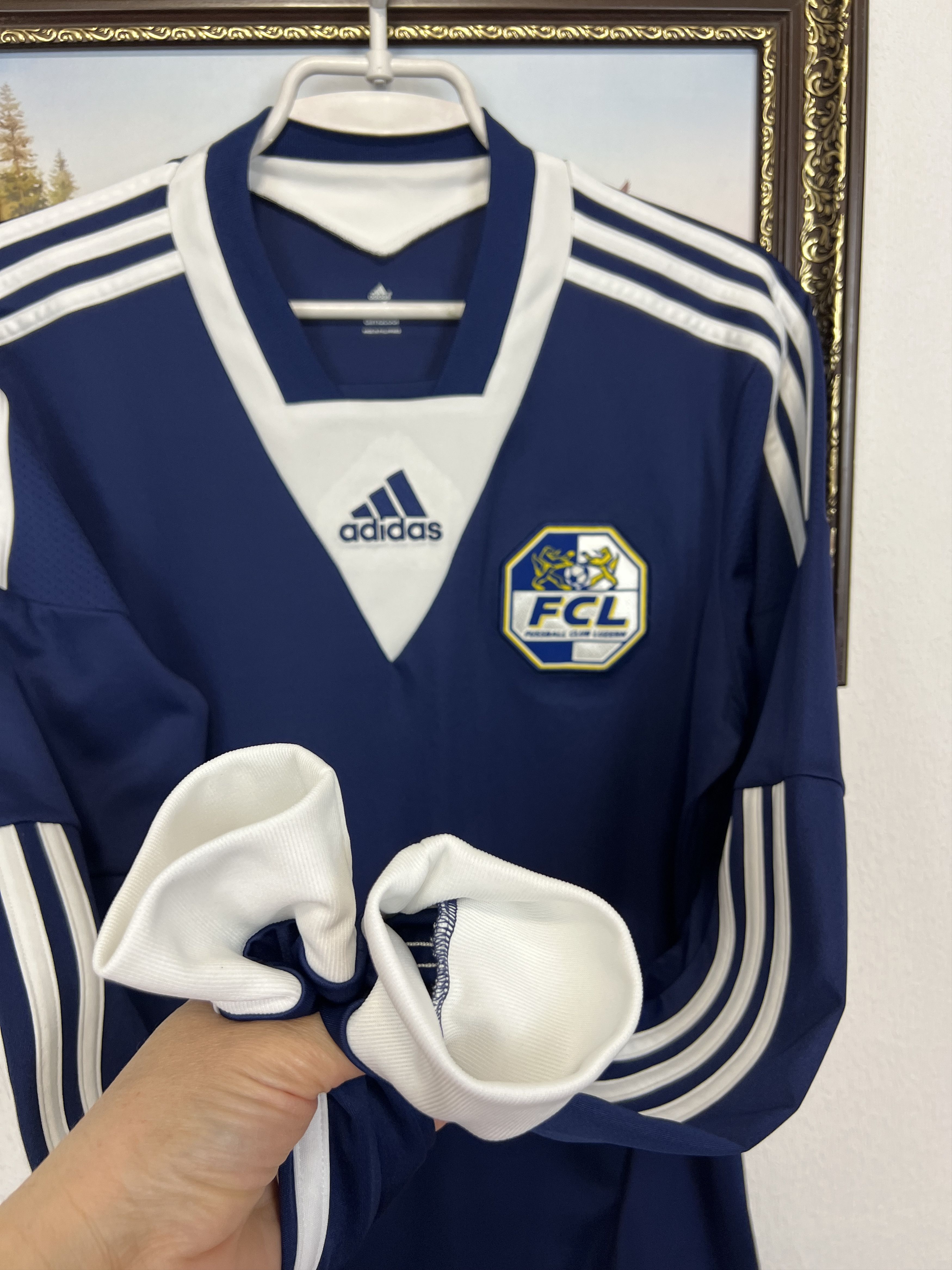 Adidas Luzern Home football shirt 2014 Soccer Long Sleeve Jersey Size US S / EU 44-46 / 1 - 5 Thumbnail