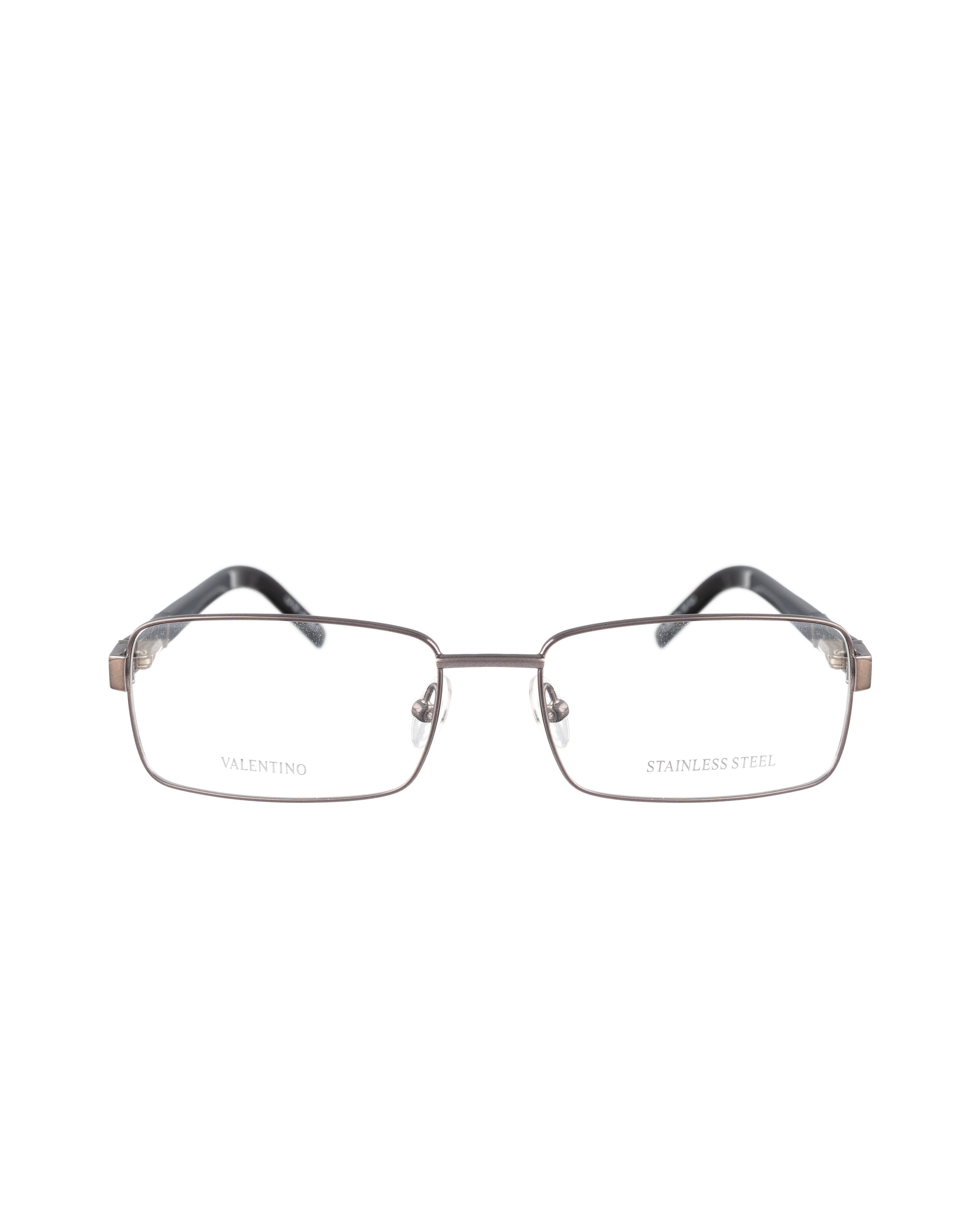 Valentino 00s Dark Silver Glasses with Black Temples