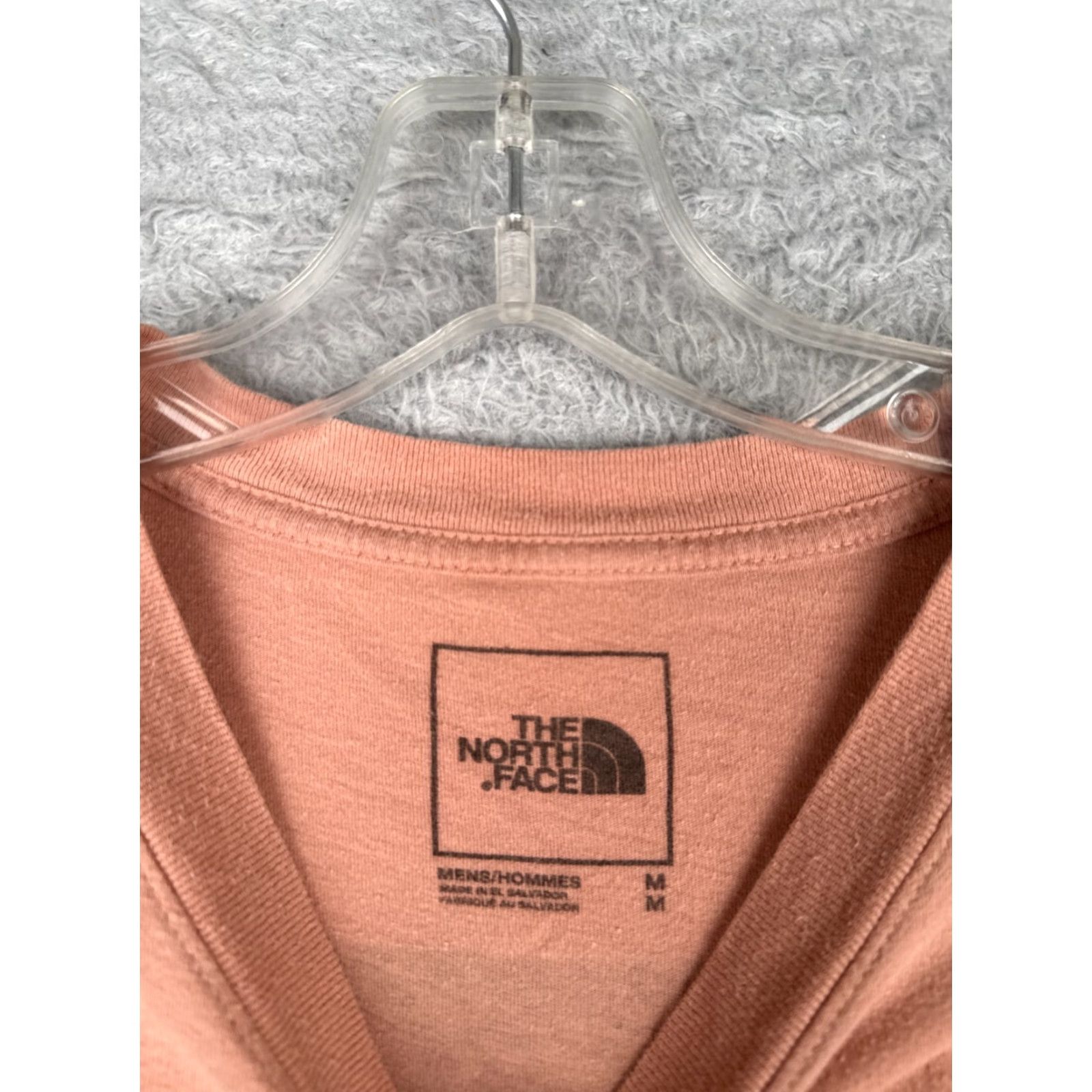 The North Face The North Face Shirt Men Medium Pink Short Sleeve Crew Neck 100% Cotton Logo Breathable Regular Fit Mens Size US M / EU 48-50 / 2 - 7 Thumbnail