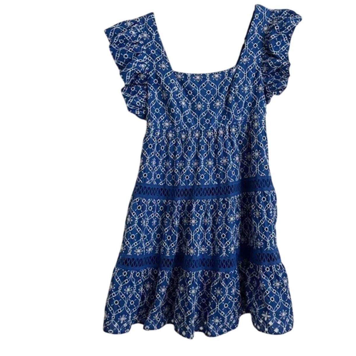Lilly Pulitzer Lilly Pulitzer Morrie Ruffle Sleeve Blue Grotto Flutter 2 Size XS / US 0-2 / IT 36-38 - 3 Thumbnail
