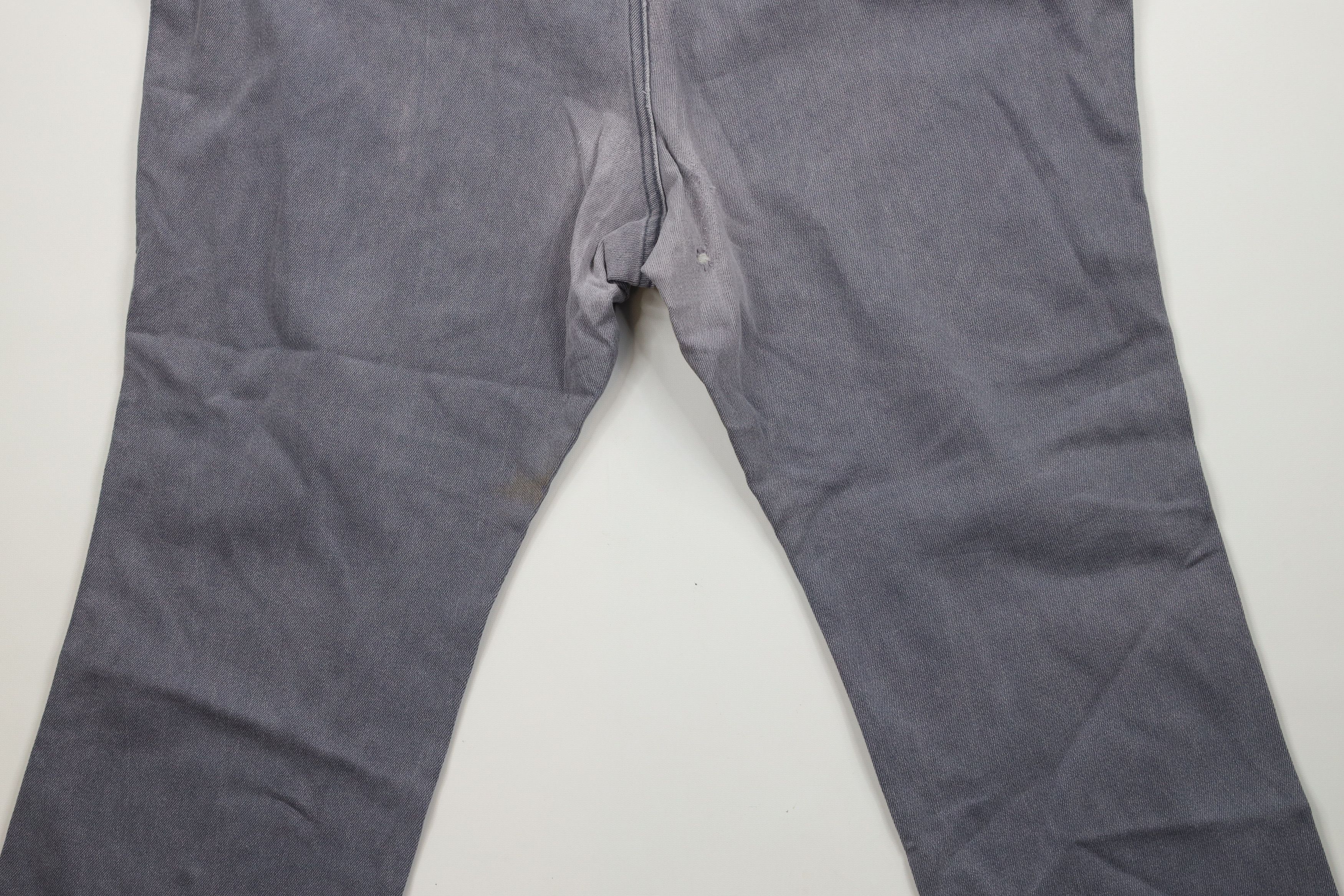 Vintage Vintage 90s Lee Wide Leg Flared Denim Jeans Gray USA Size US 44 / EU 60 - 12 Thumbnail