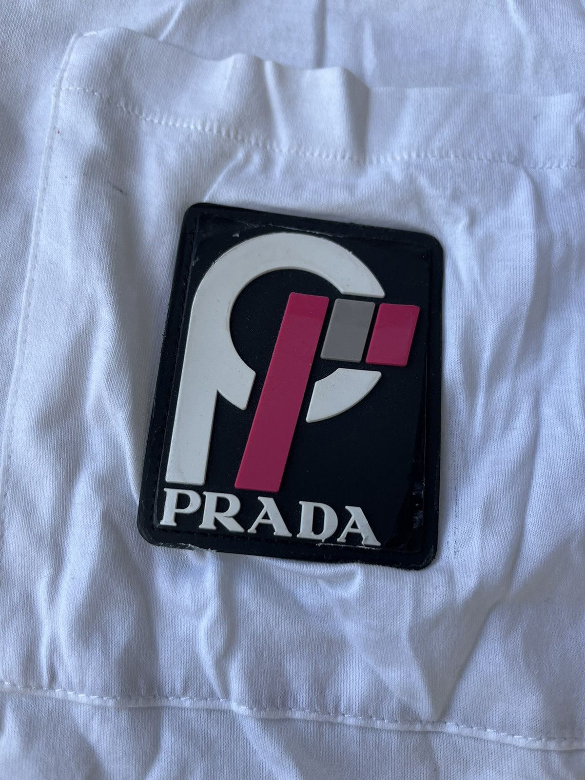 Prada Prada rubber logo T shirt Size S / US 4 / IT 40 - 3 Thumbnail