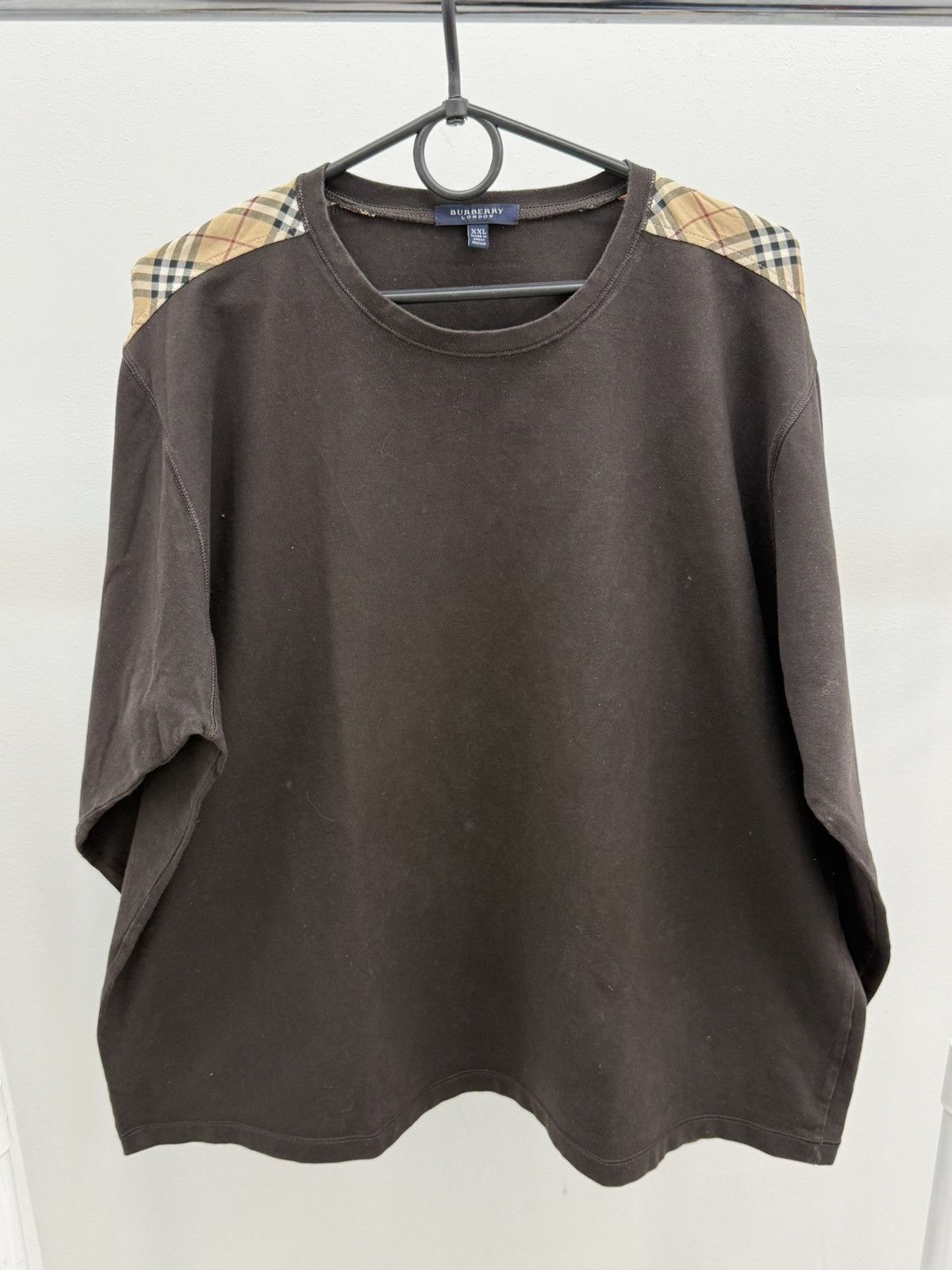 Burberry Burberry London Nova Check Long Sleeve T-shirt Size US XXL / EU 58 / 5 - 1 Thumbnail