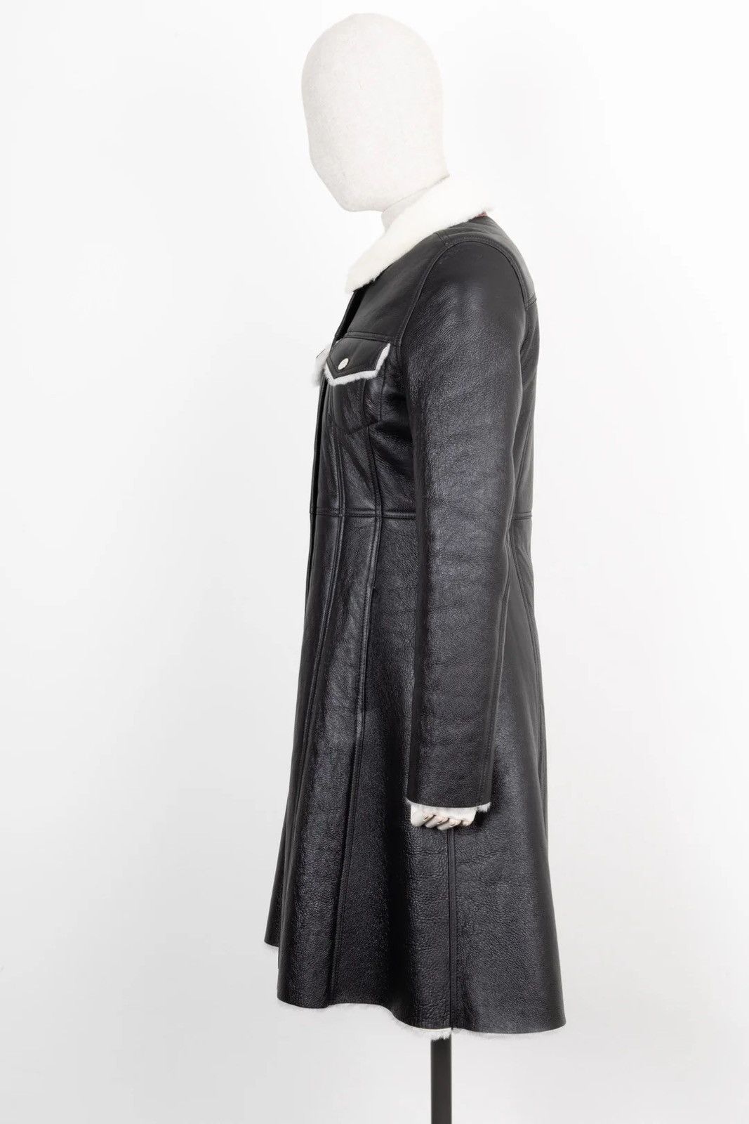 Acne Studios Acne Studios Luana Lamb Leather Shearling Coat Winter 2015 Size S / US 4 / IT 40 - 9 Thumbnail