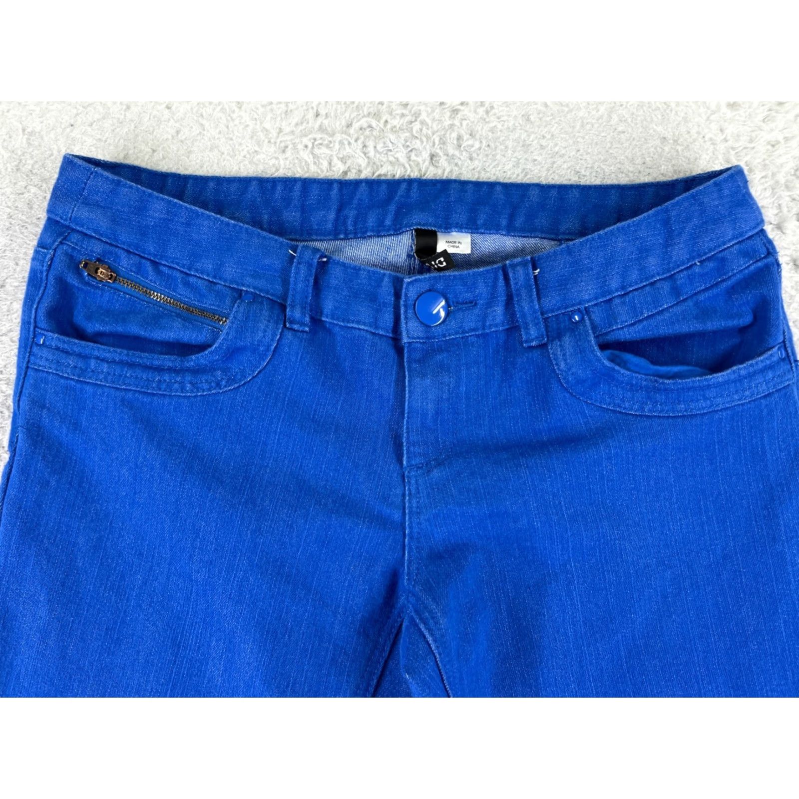 Vintage VINTAGE Divided Jeans Womens 10 Blue Denim Flared Low Rise 29x31 Cotton Blend 5-Pocket Design Mens? Size 32" / US 10 / IT 46 - 4 Thumbnail