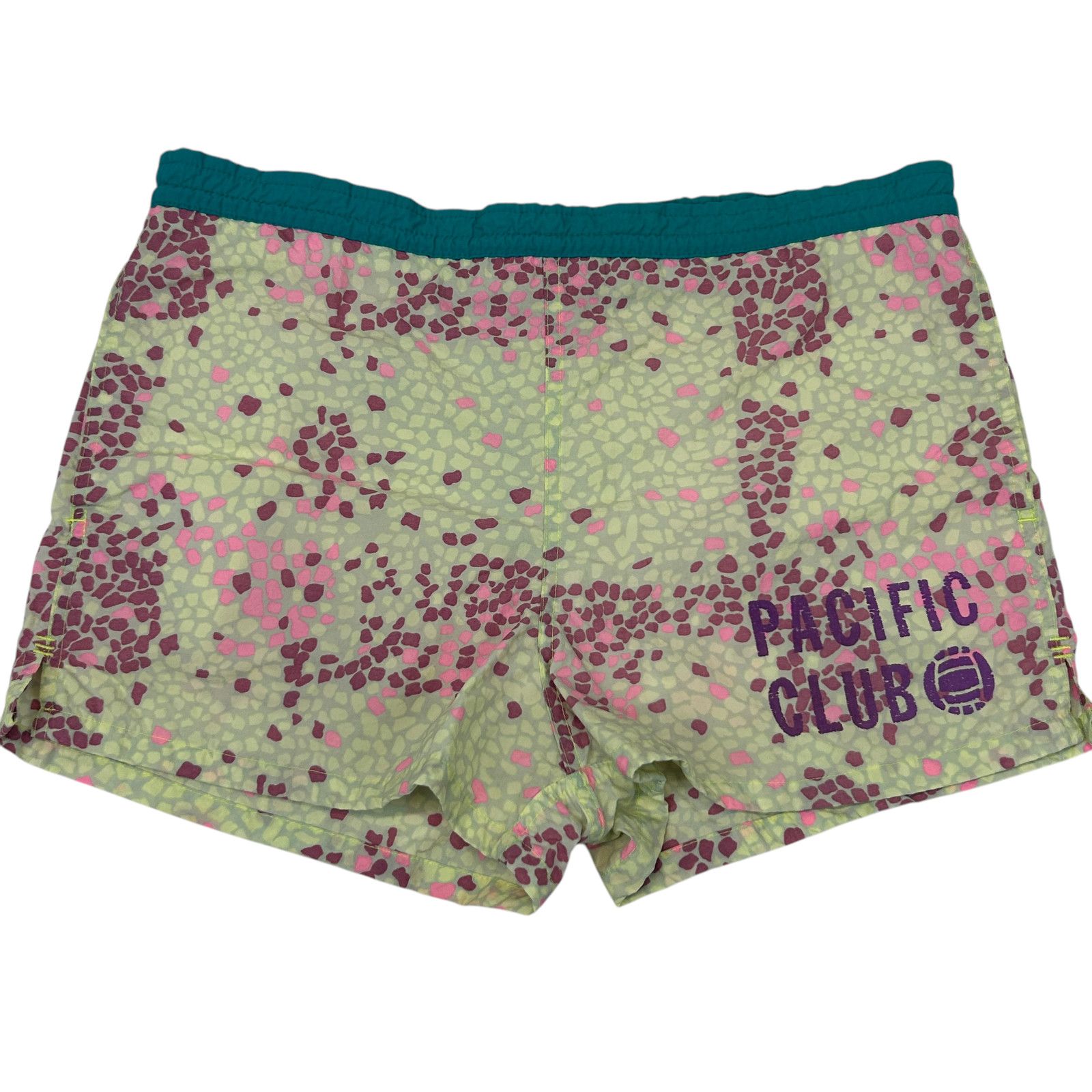 Vintage Vintage 90s Pacific Club Swim Shorts Trunks Yellow S Small Size US 36 / EU 52 - 1 Thumbnail