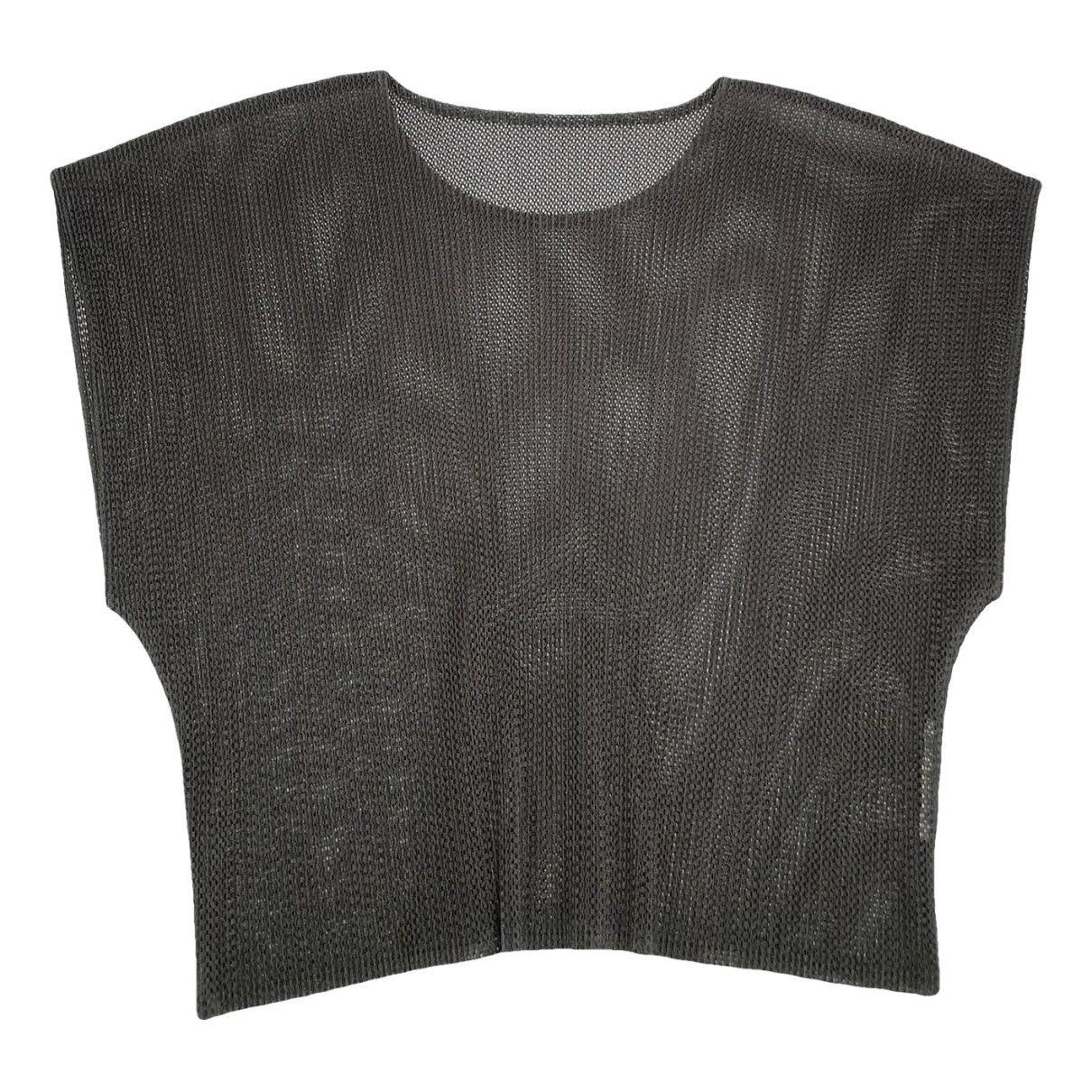 Other Pleats Please Anthracite Synthetic Top Size M / US 6-8 / IT 42-44 - 1 Thumbnail