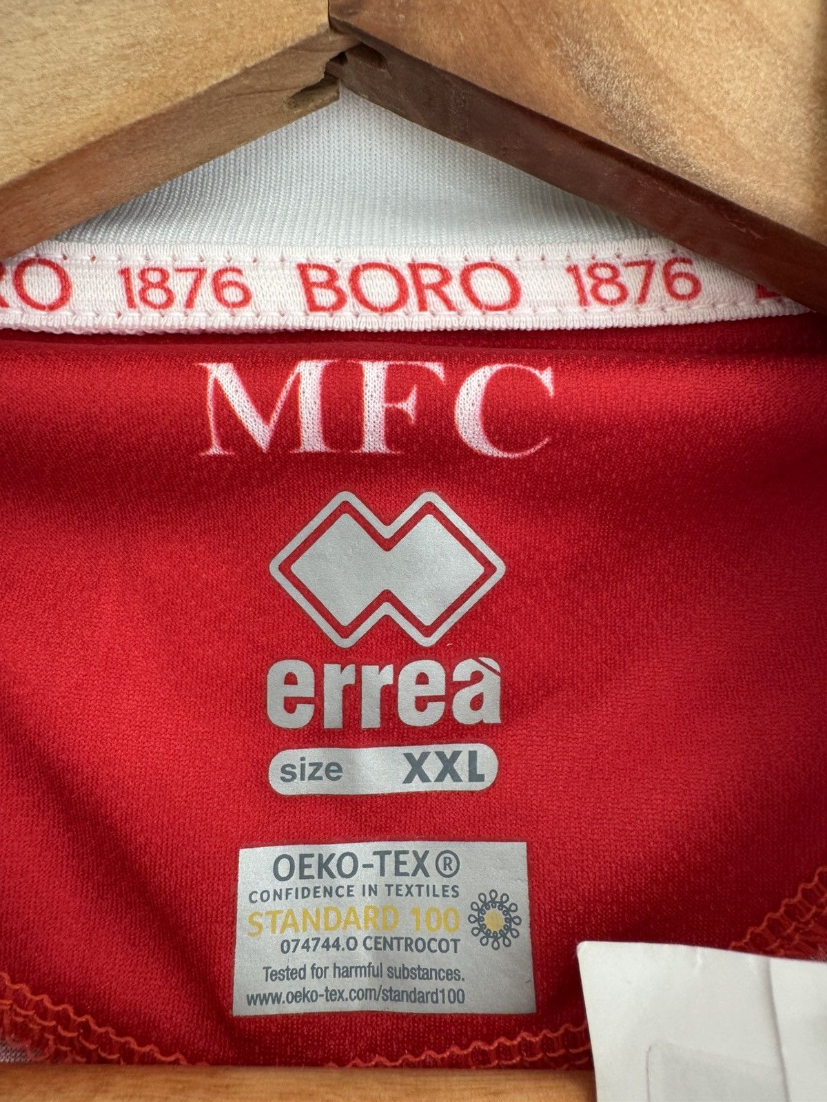 Errea Middlesbrough 2023-2024 Home Soccer Jersey Football Shirt Size US XXL / EU 58 / 5 - 9 Thumbnail