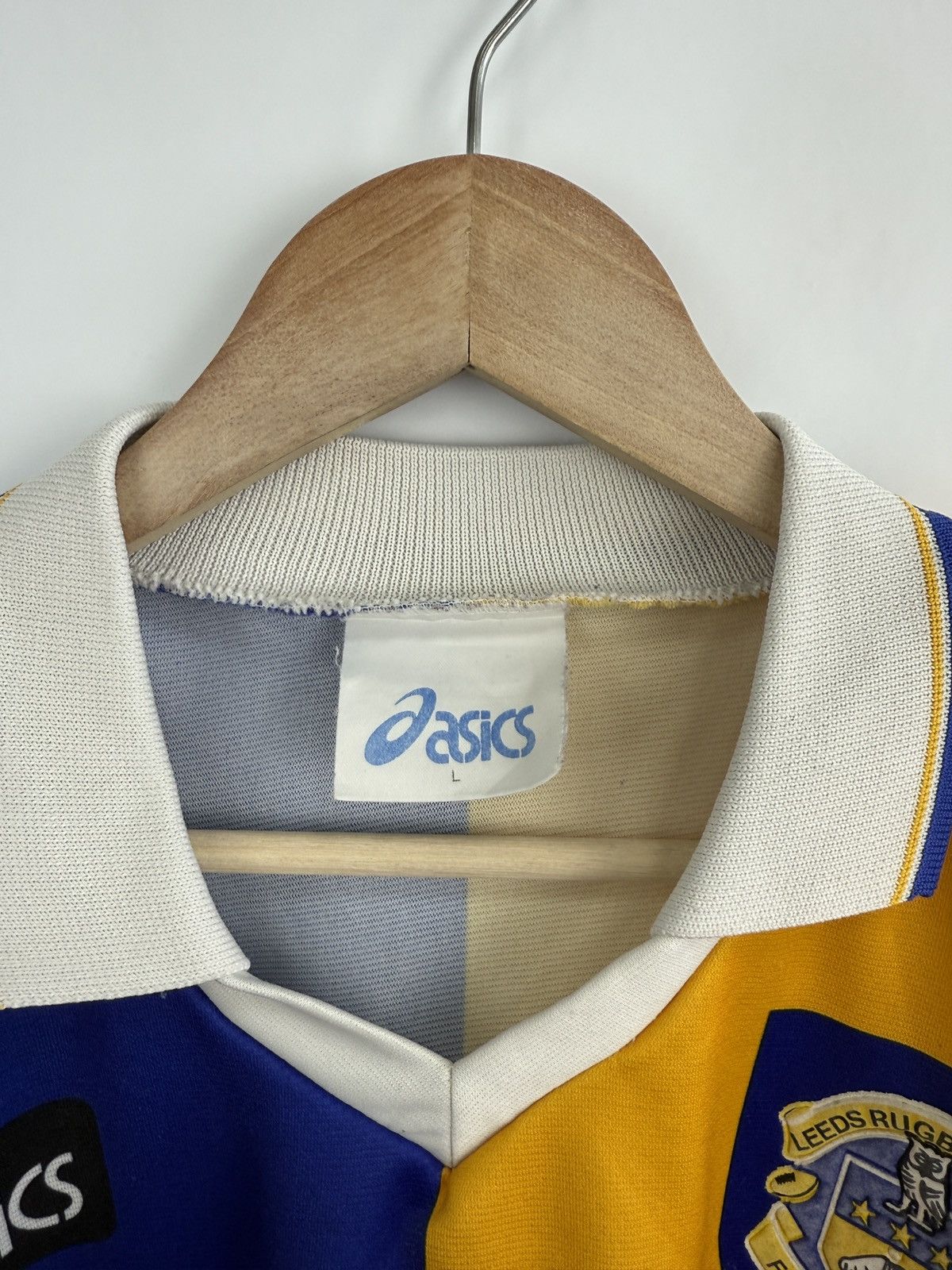 Asics 🇬🇧 Vintage 1995 Asics Leeds Rugby League T-Shirt Rare Retro Size US L / EU 52-54 / 3 - 7 Thumbnail