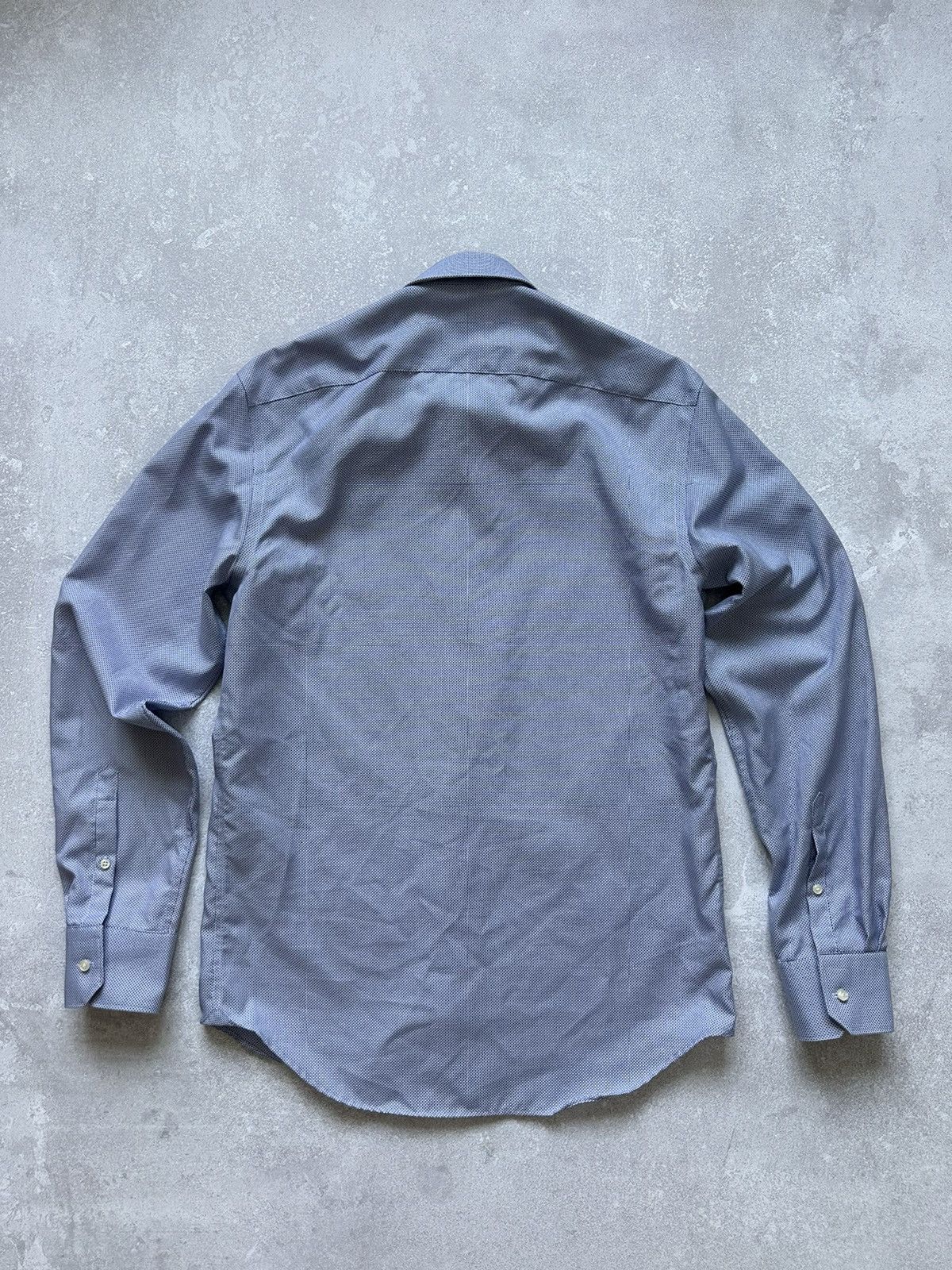 Boggi boggi milano shirt long sleeve slim fit size 40/15 blue Size US M / EU 48-50 / 2 - 12 Thumbnail