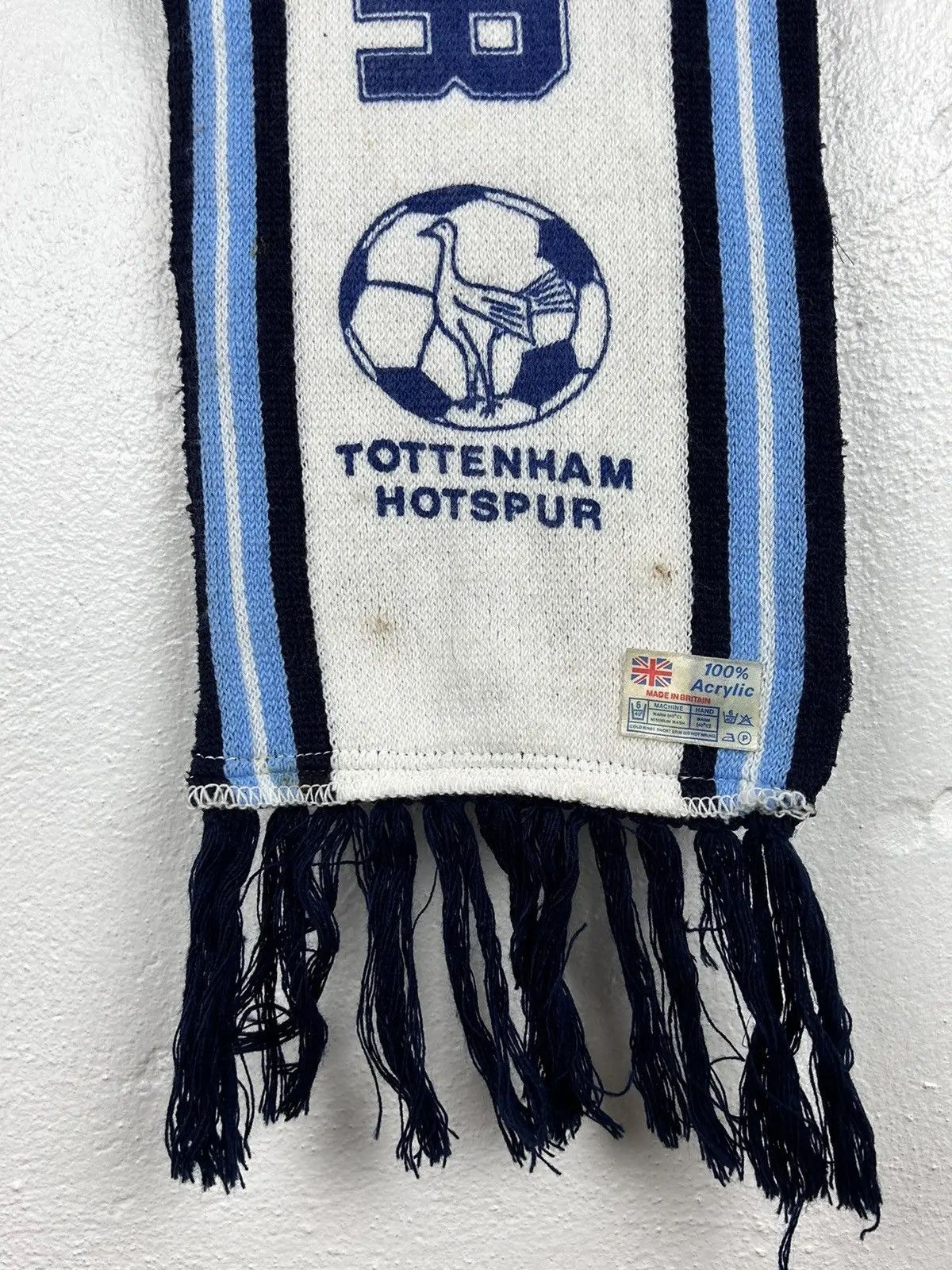 Vintage 90s Vintage Tottenham Hotspur Spurs 100% Acrylic Scarf Size ONE SIZE - 2 Thumbnail