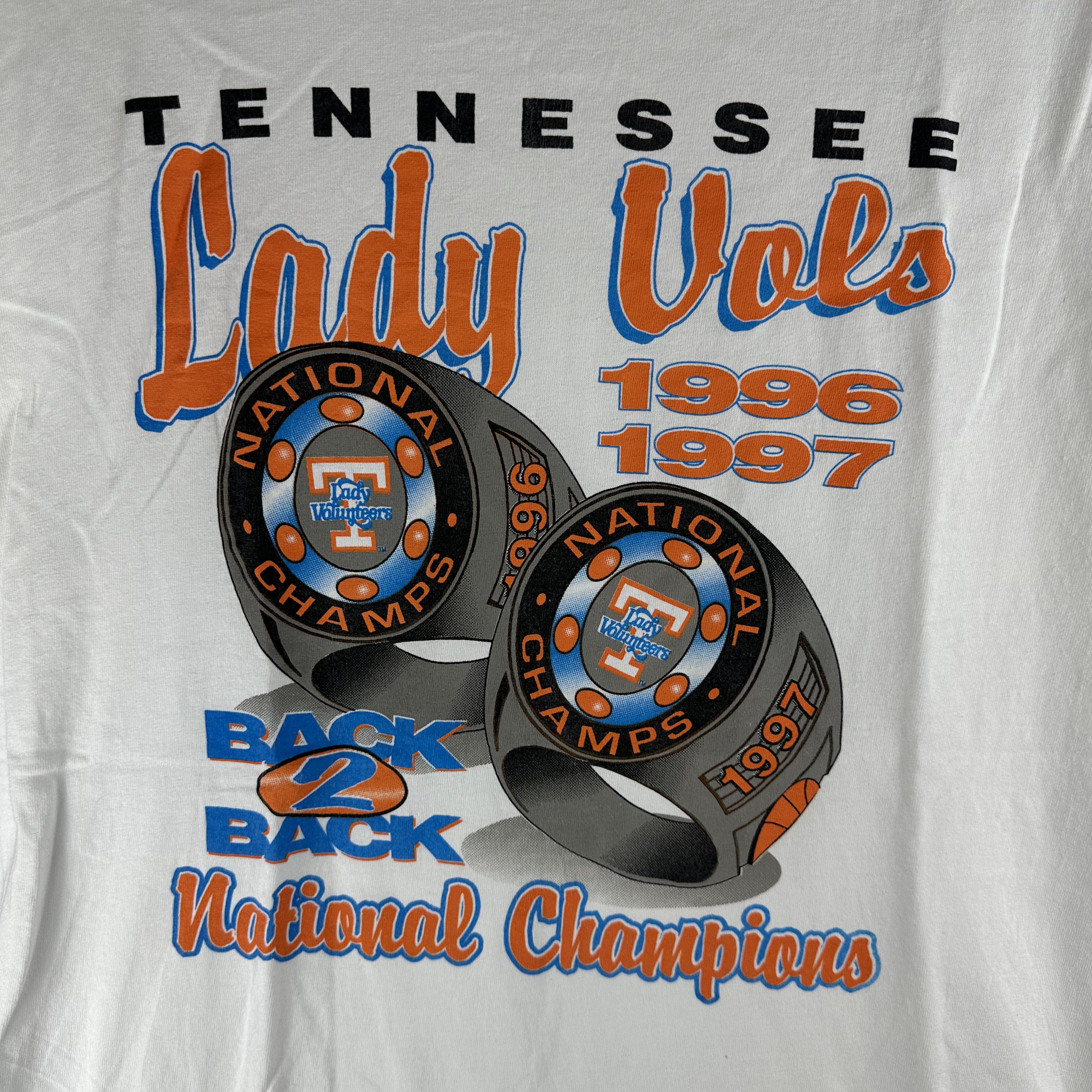 Vintage ​​1997 Tennessee Lady Vols NCAA Back To Back Champions ​Tee Size US XL / EU 56 / 4 - 2 Thumbnail
