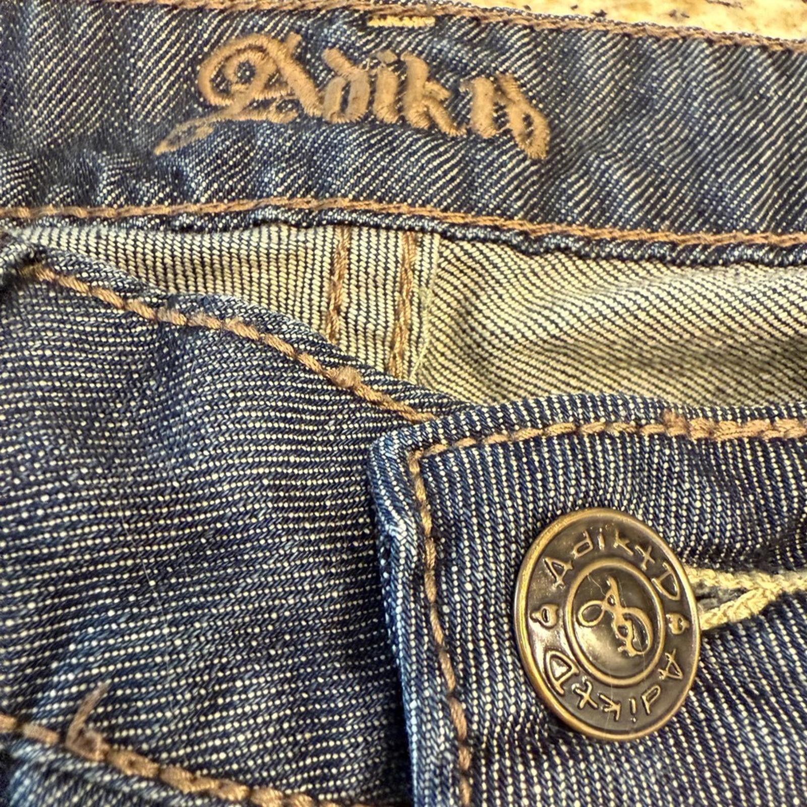 Other Adiktd distressed straight leg denim jeans lace studs 4/28” Size 27" / US 4 / IT 40 - 6 Thumbnail