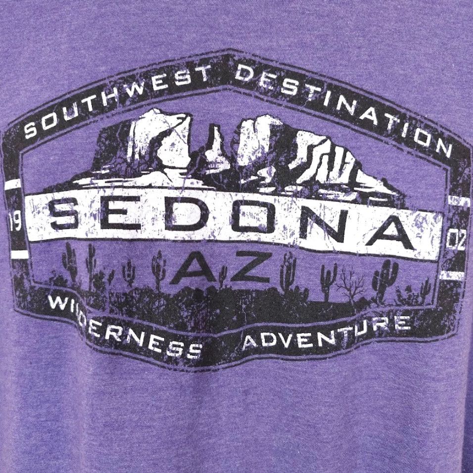 Tultex Sedona Arizona T Shirt Mens Size Large Purple Southwest Destination Souvenir Size US L / EU 52-54 / 3 - 3 Thumbnail