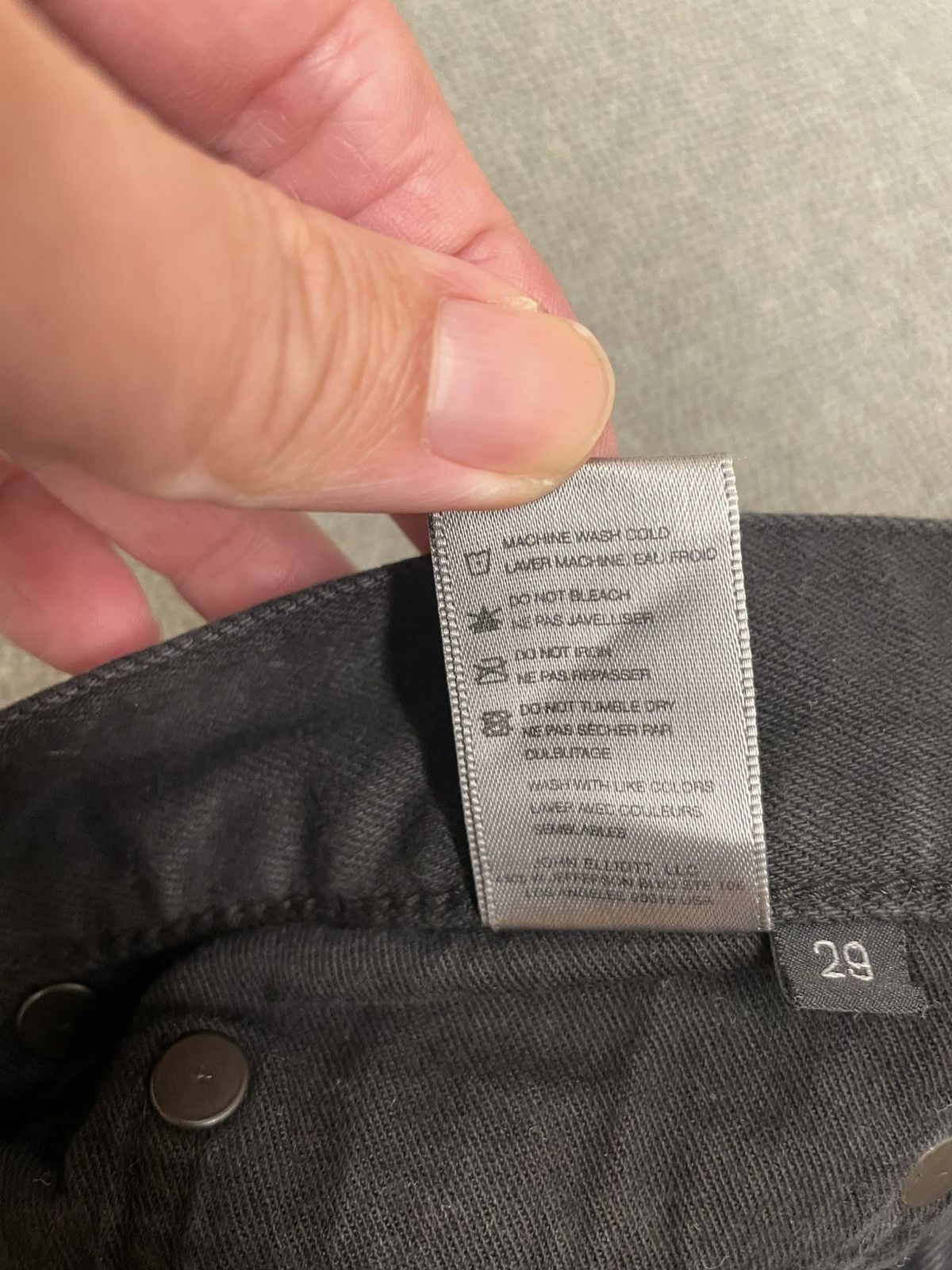 John Elliott John Elliott The Cast 2 Straight Carbon Jeans - NEW Size US 29 - 10 Thumbnail