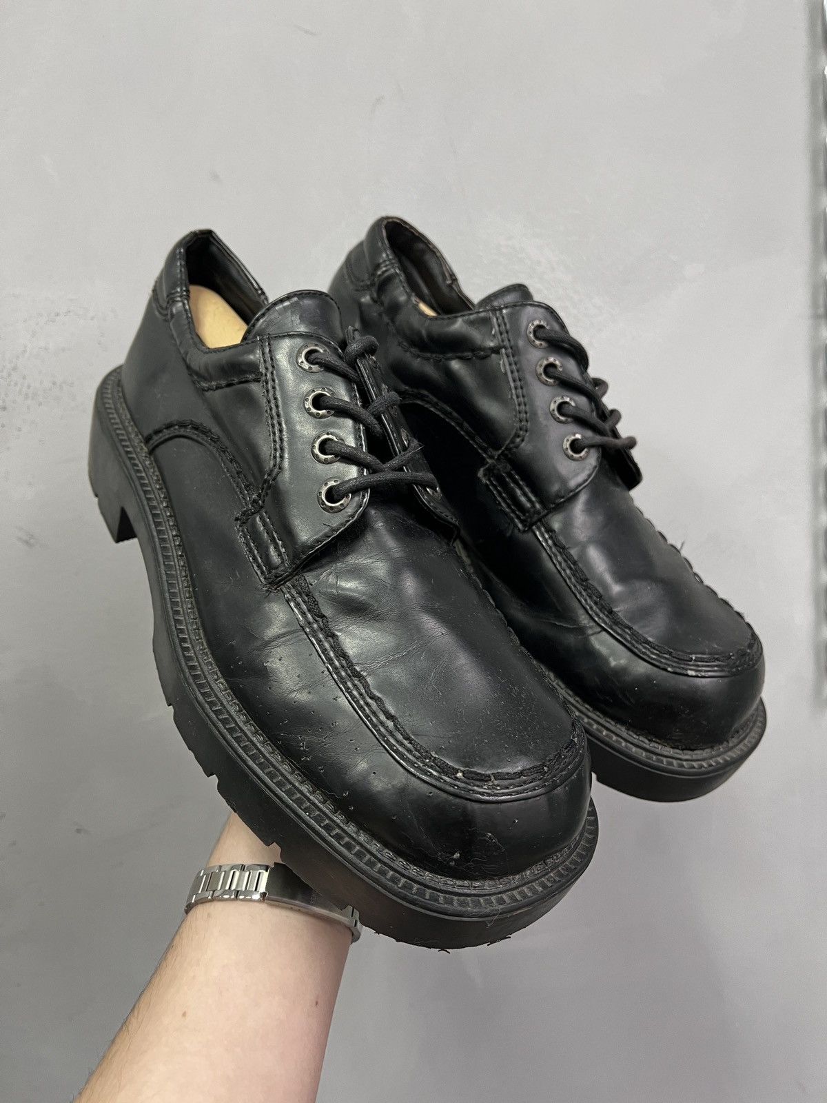 Undercover Undercover black platform shoes rock classic loafers Size US 11 / EU 44 - 1 Thumbnail