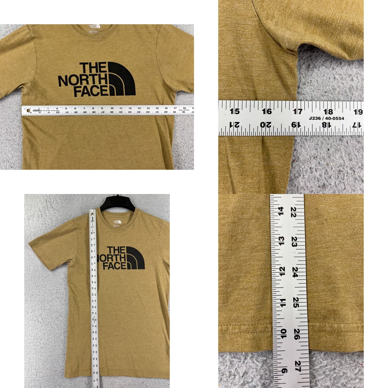 The North Face The North Face Shirt Men S Beige Short Sleeve Crew Neck Poly Rayon Size US S / EU 44-46 / 1 - 8 Thumbnail