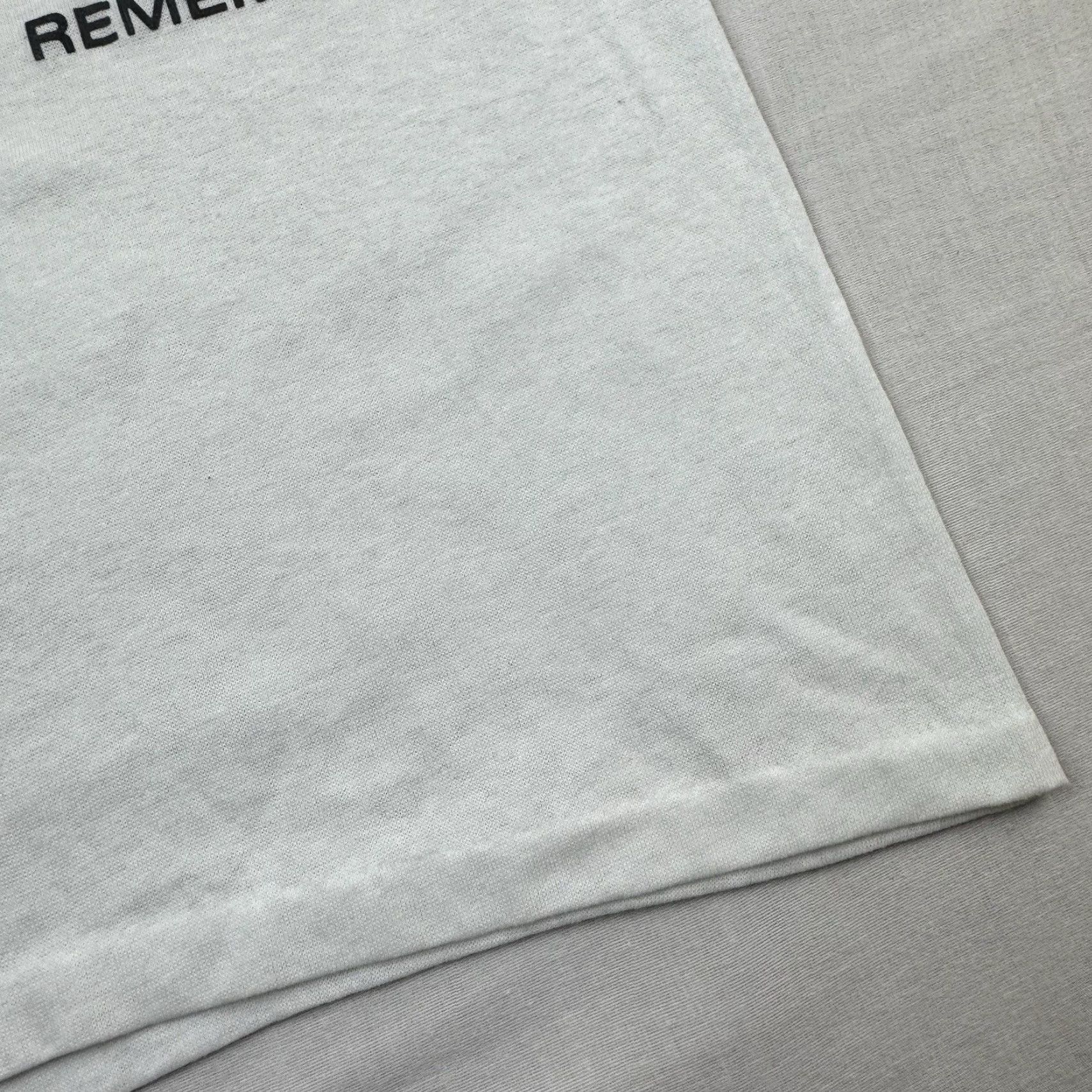 Vintage VINTAGE Tianamen Square Remembered T Shirt Adult Small White 80s Paper Thin Mens T-Shirt 80s White Short Sleeve Crew Neck Size US S / EU 44-46 / 1 - 6 Thumbnail