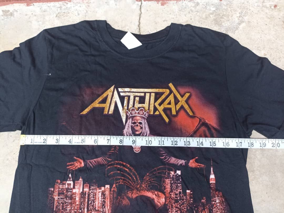 Band Tees T Shirt Anthrax Rock world band tour 2017 Size US M / EU 48-50 / 2 - 10 Thumbnail