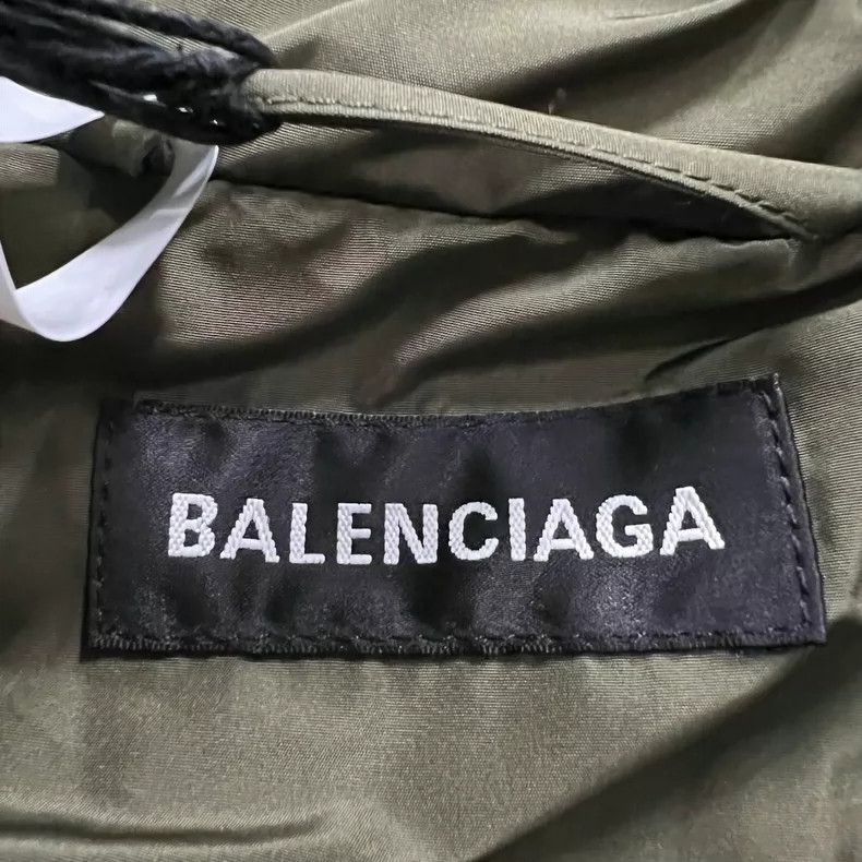 Balenciaga Balenciaga Solid Stand Collar Cotton Jacket Size US S / EU 44-46 / 1 - 3 Thumbnail