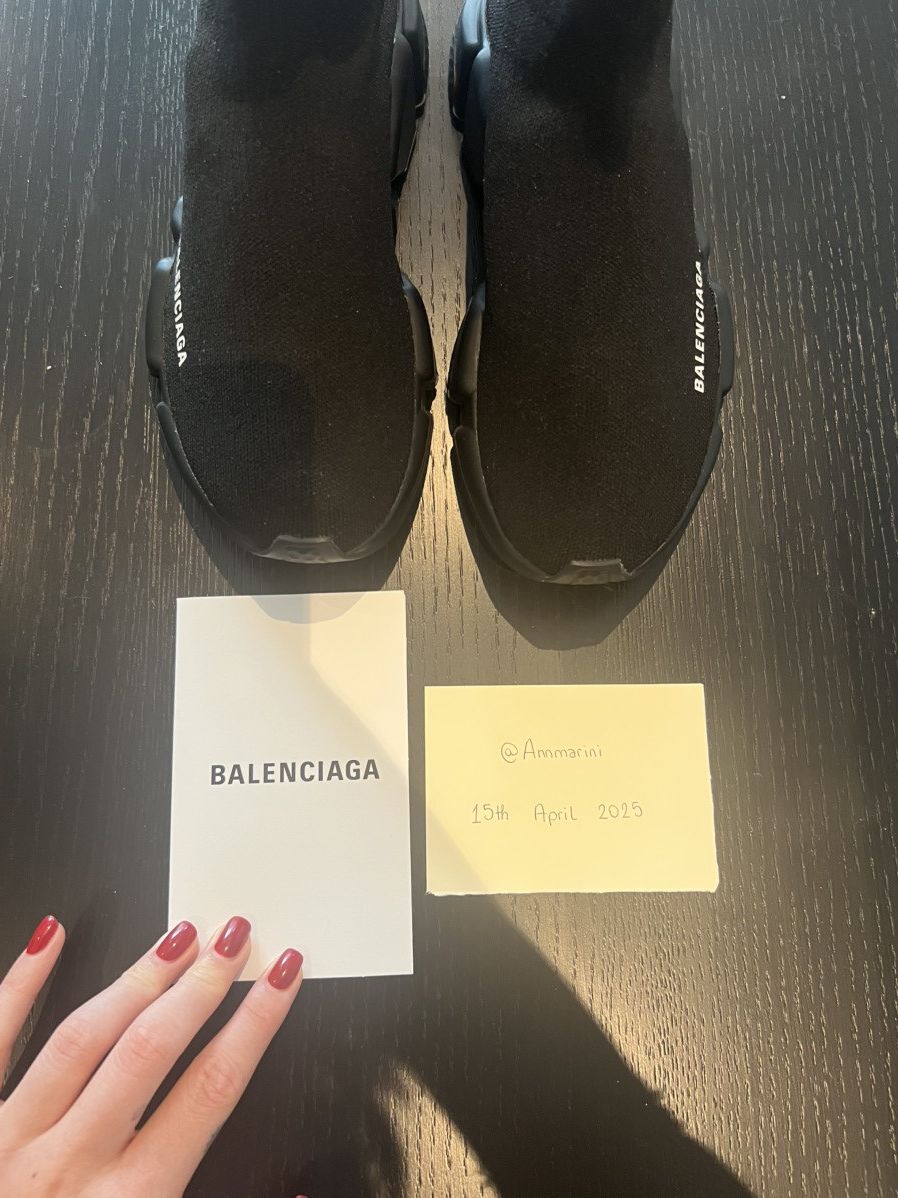 Balenciaga Women’s Speed Recycled Knit in black Size US 9 / IT 39 - 3 Thumbnail