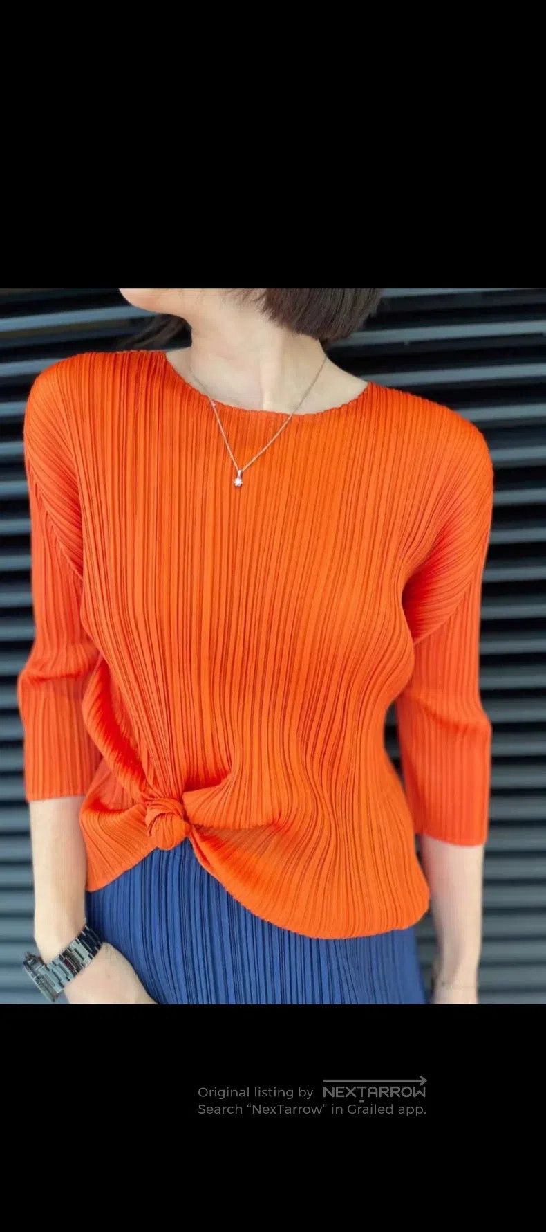 Issey Miyake Issey Miyake Brown Long Sleeve Top Size L / US 10 / IT 46 - 8 Thumbnail
