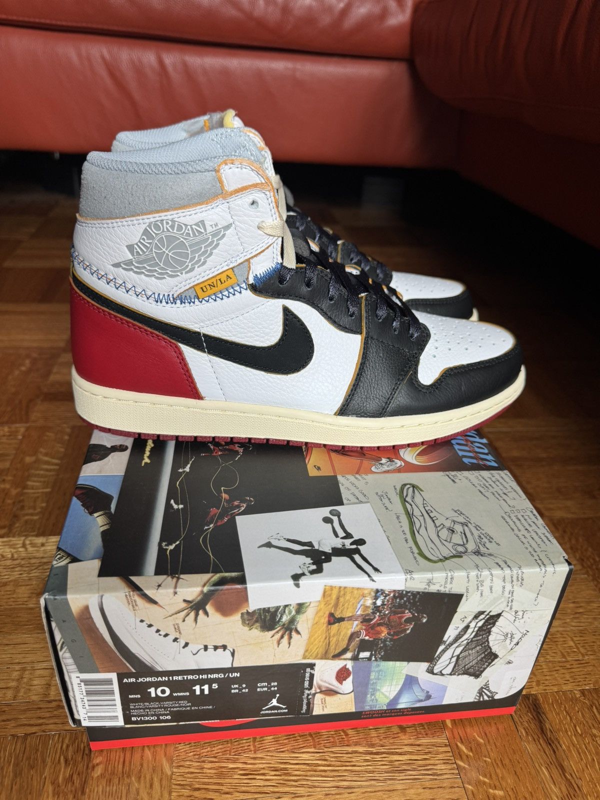 Air Jordan Retro NRG 'Union' Black Toe